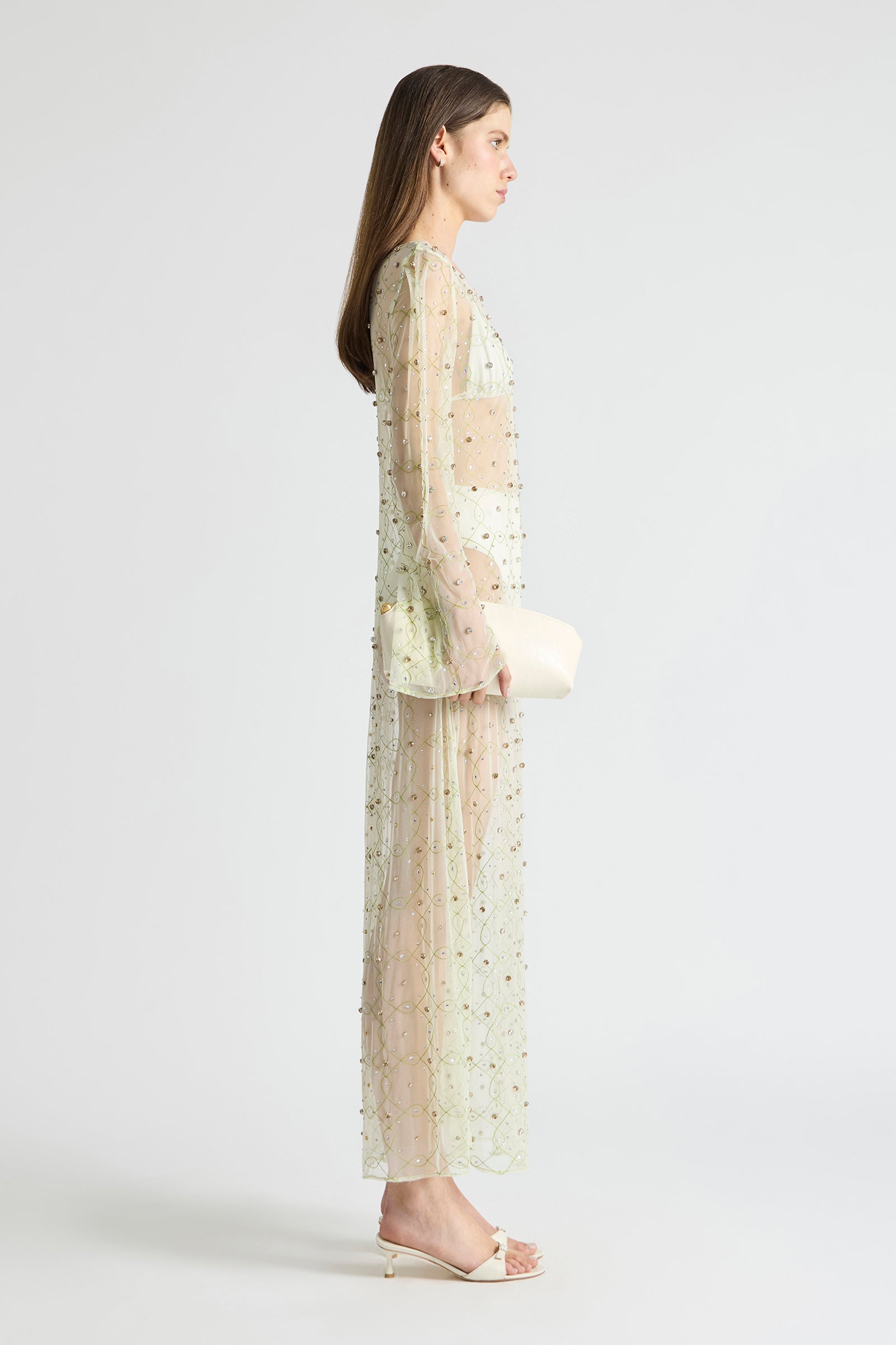 FREEFALL NETTED OVERLAY GOWN