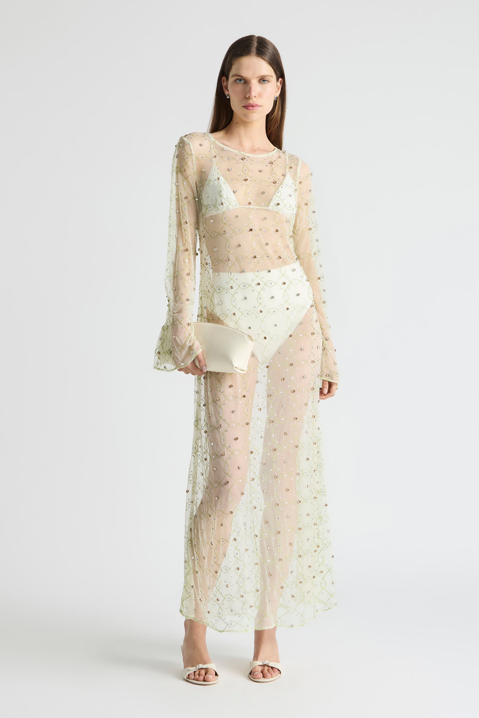 FREEFALL NETTED OVERLAY GOWN