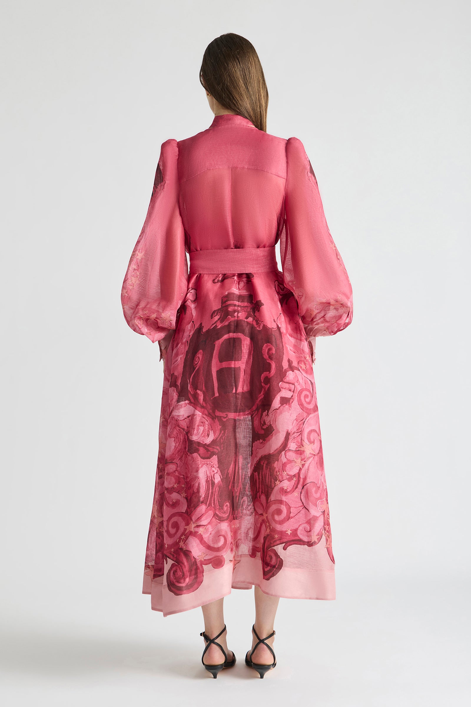 HORIZON NECK TIE BILLOW DRESS