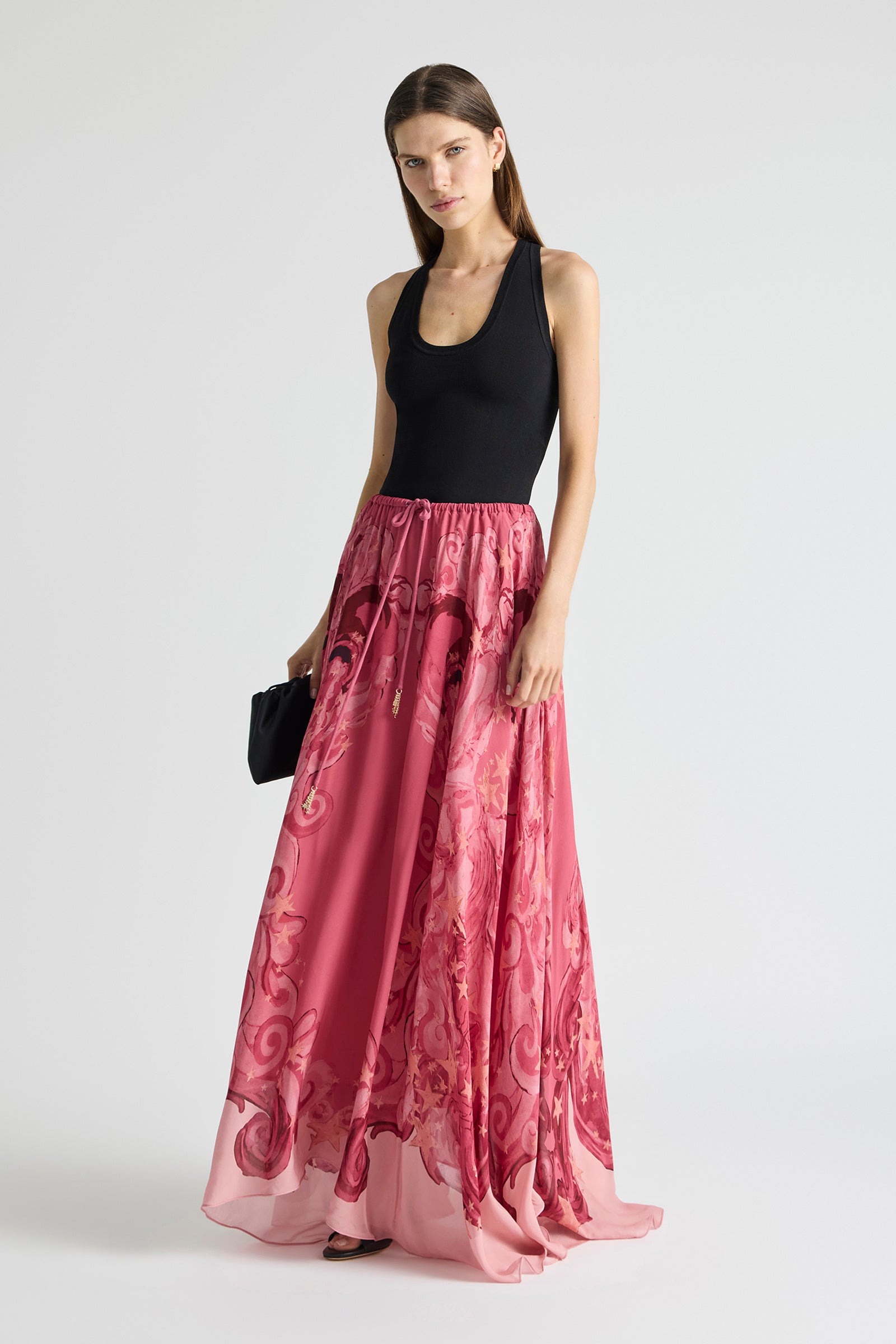 HORIZON HIPSTER FLARE MAXI SKIRT