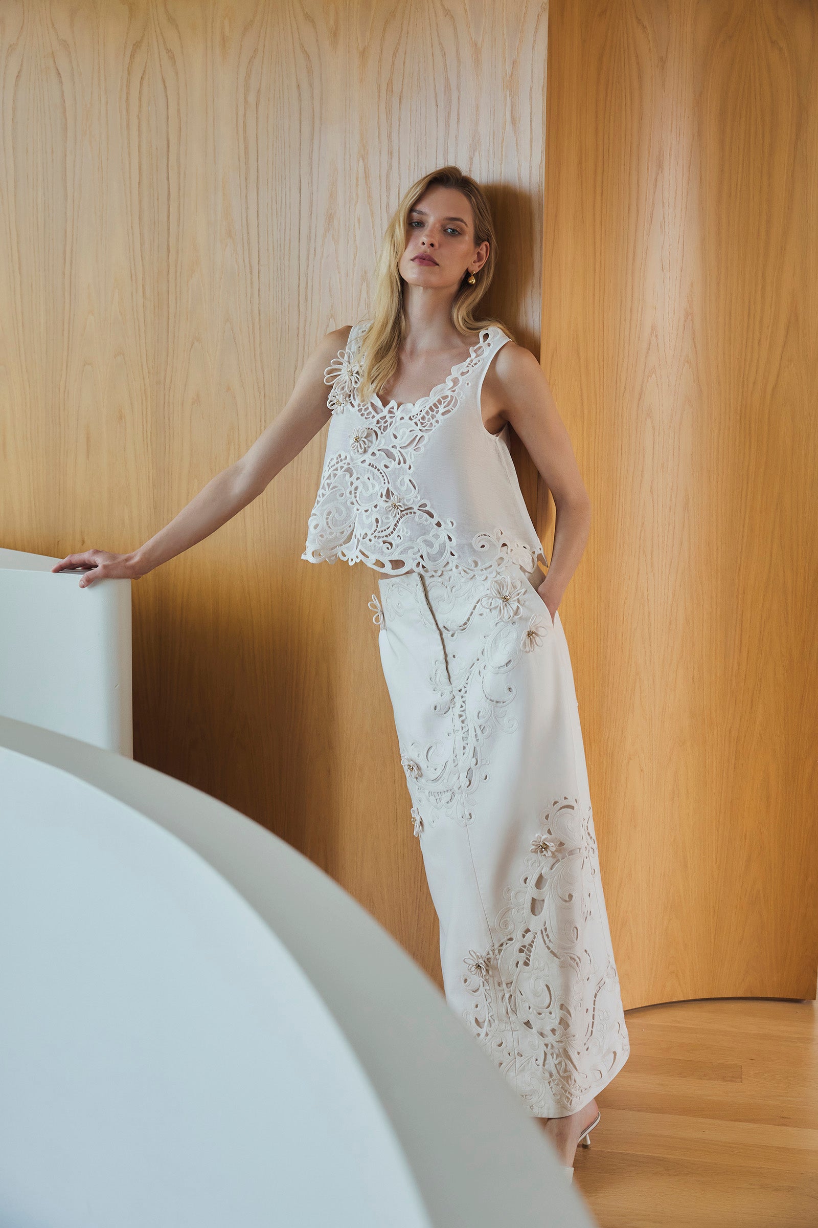 VELOCITY STRAIGHT MAXI SKIRT