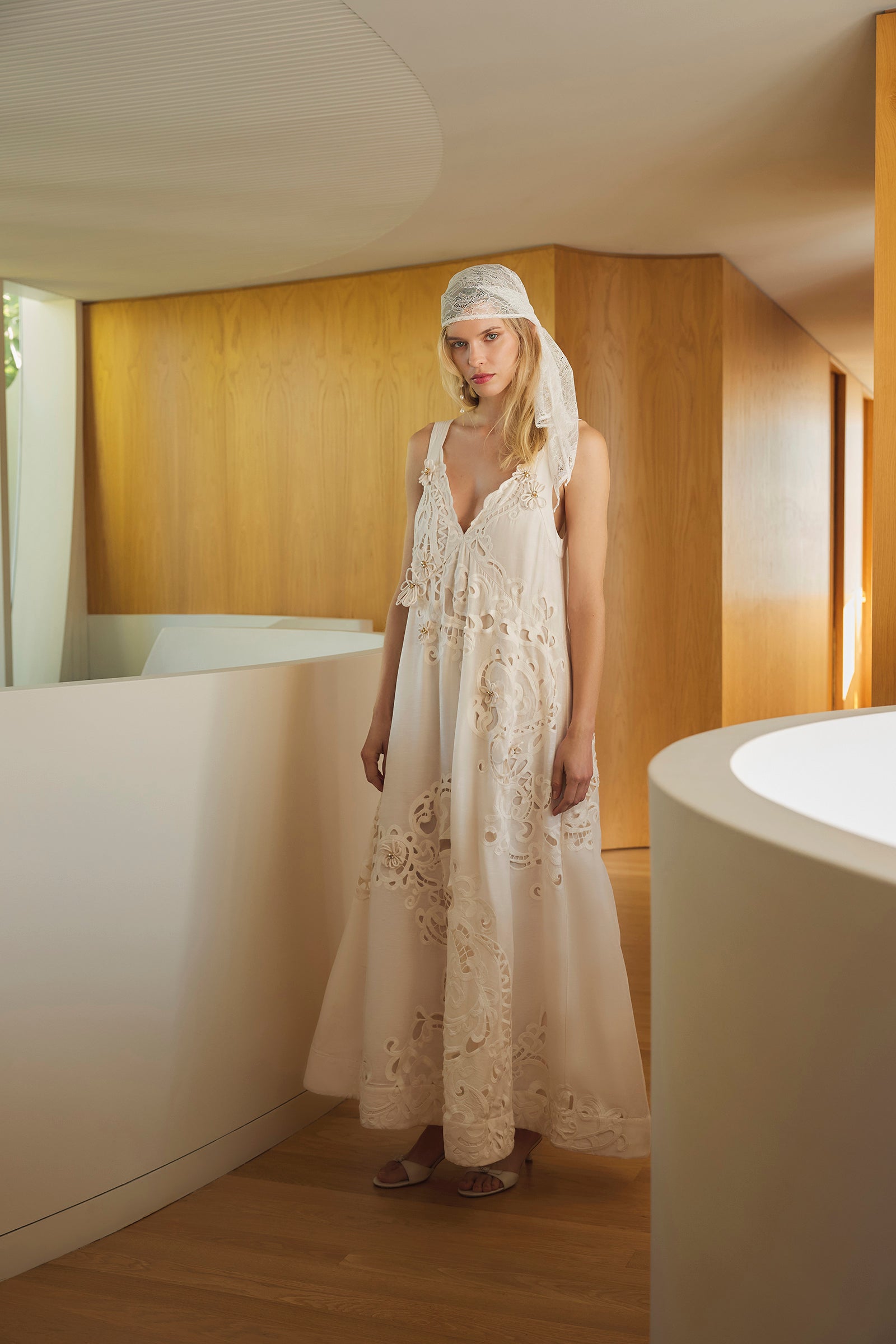 VELOCITY DEEP V TIE DRESS