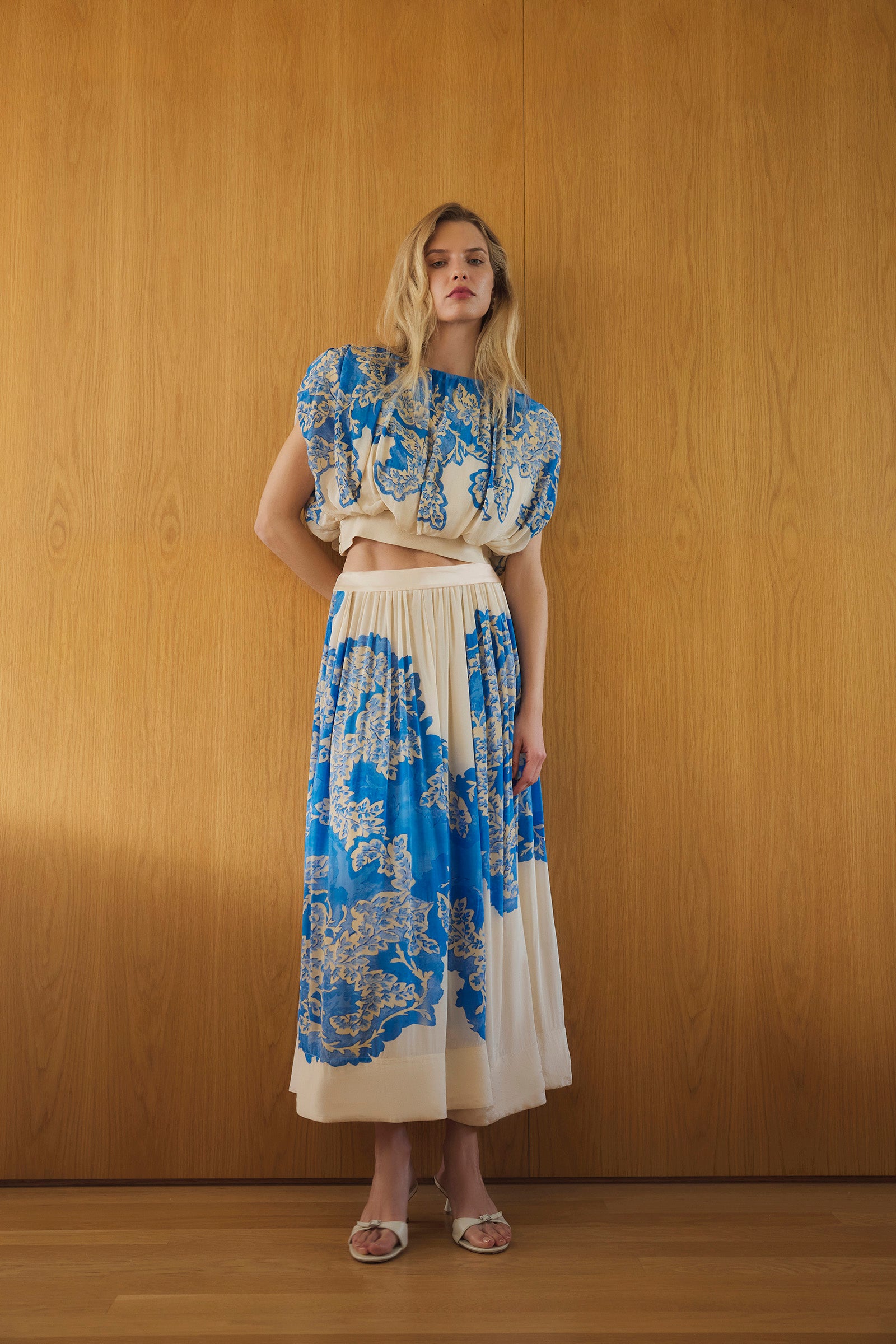 STARDUST GATHERED WAIST SKIRT