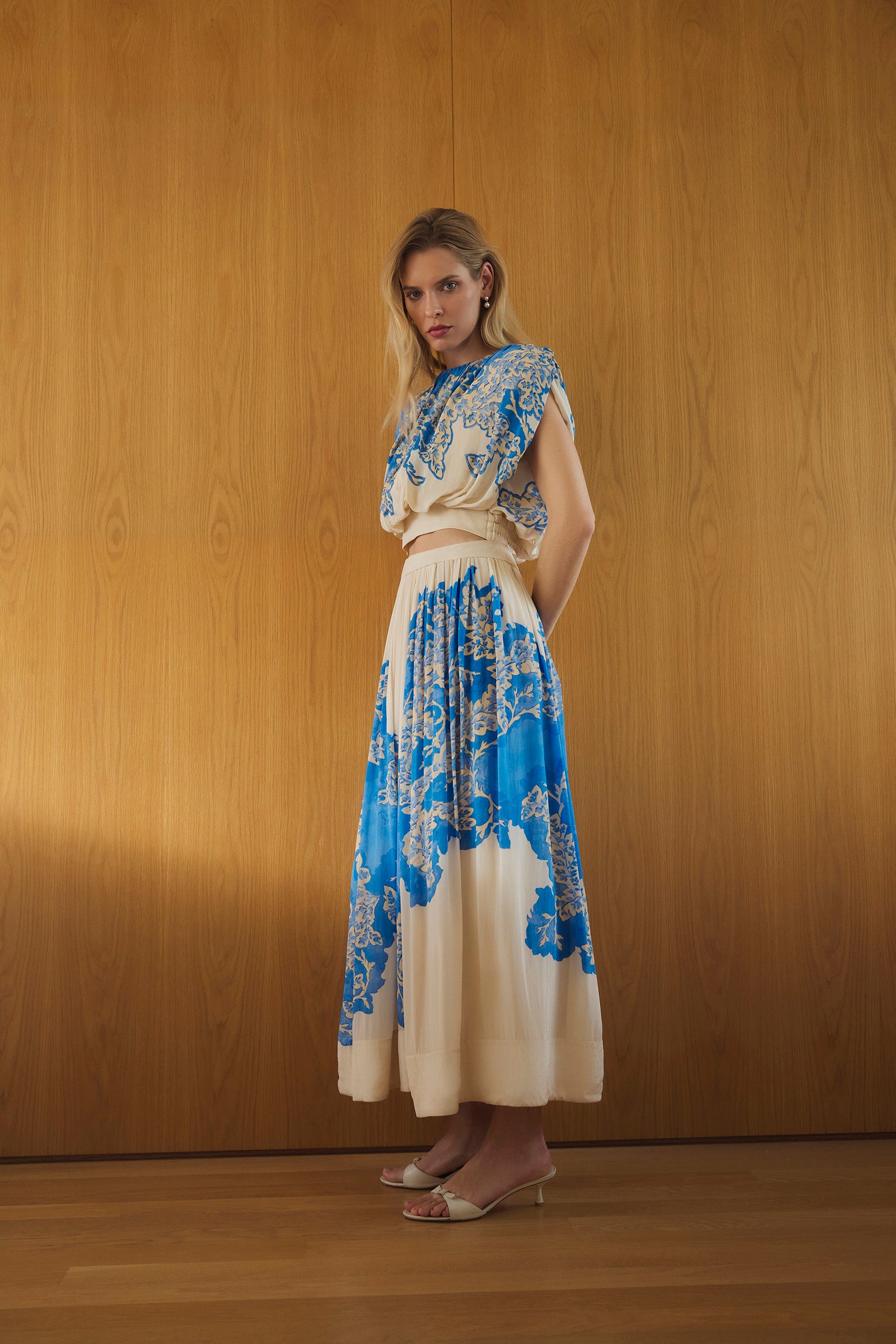 STARDUST GATHERED WAIST SKIRT