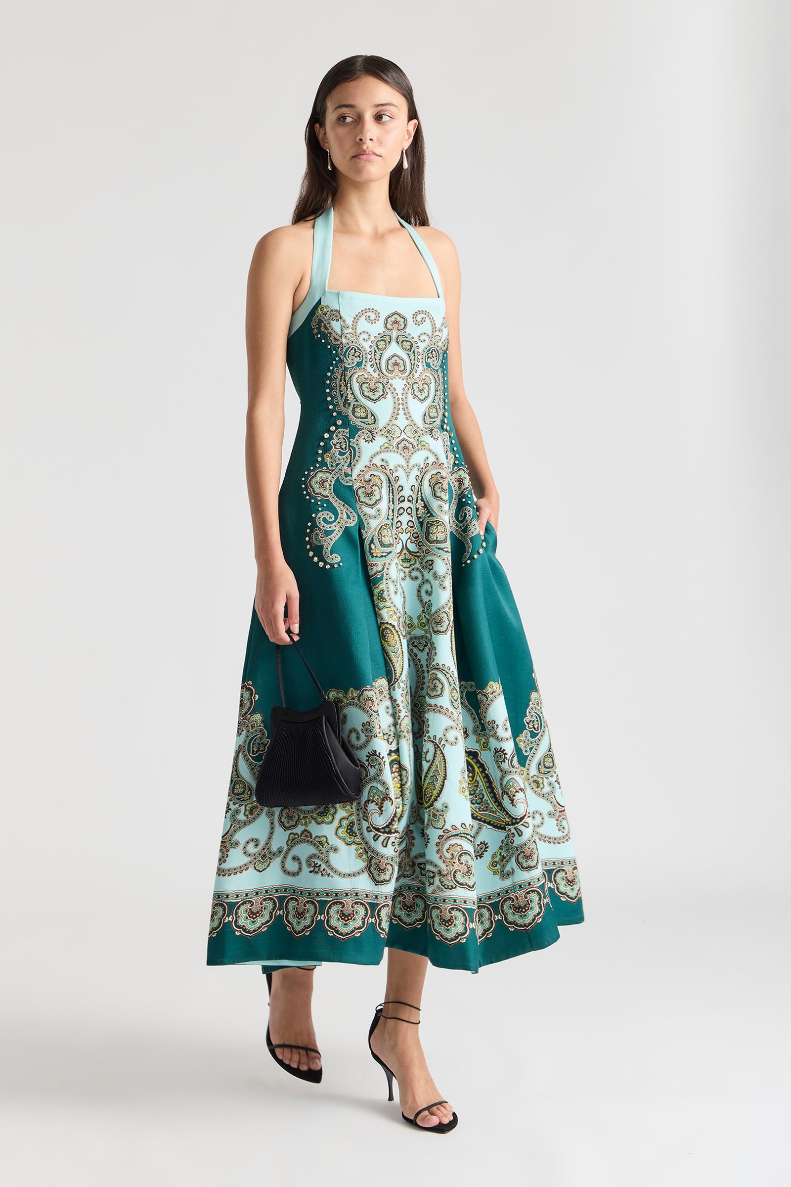 PRISM HALTER GOWN