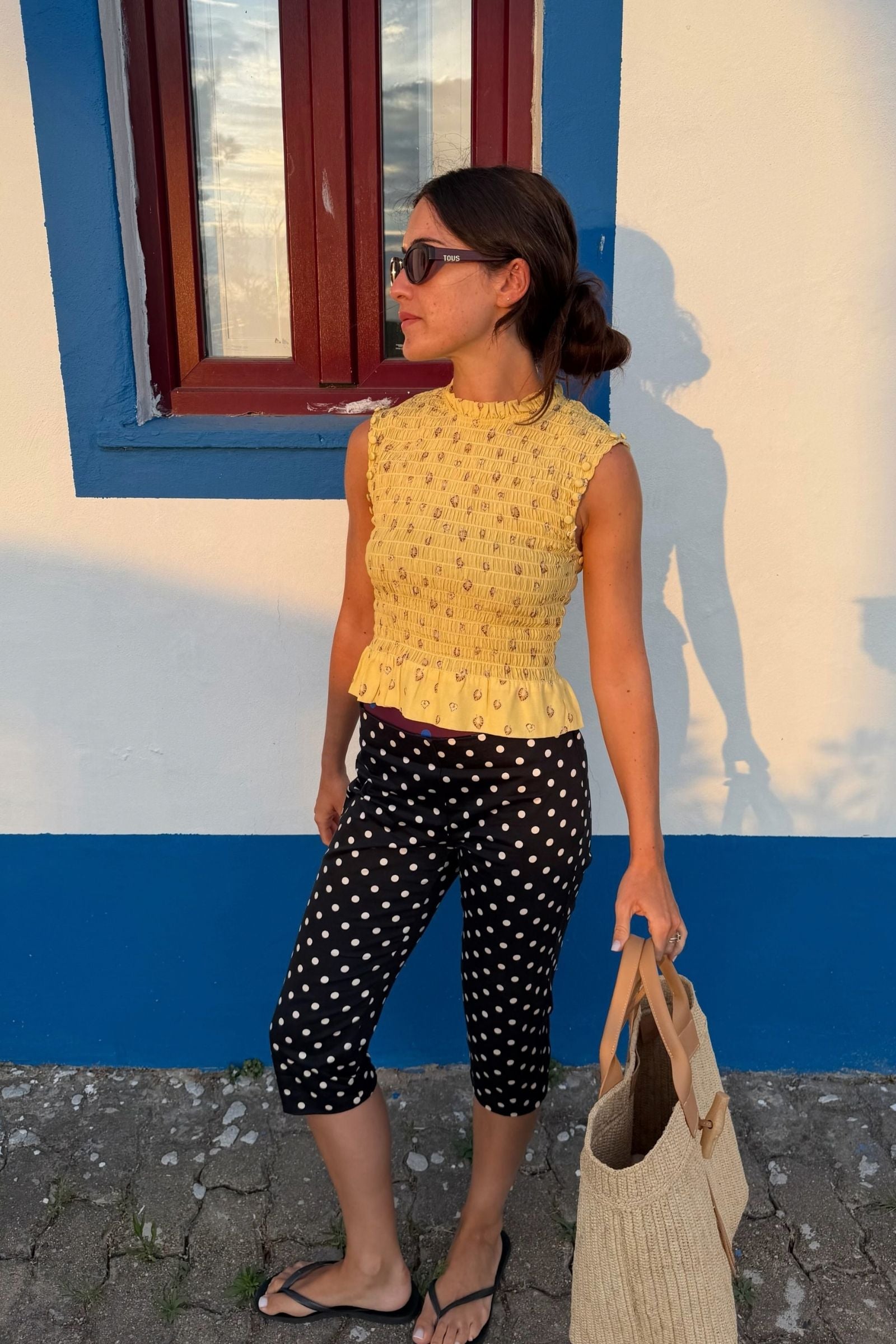 AURA SHIRRED LONG-SLEEVE TOP