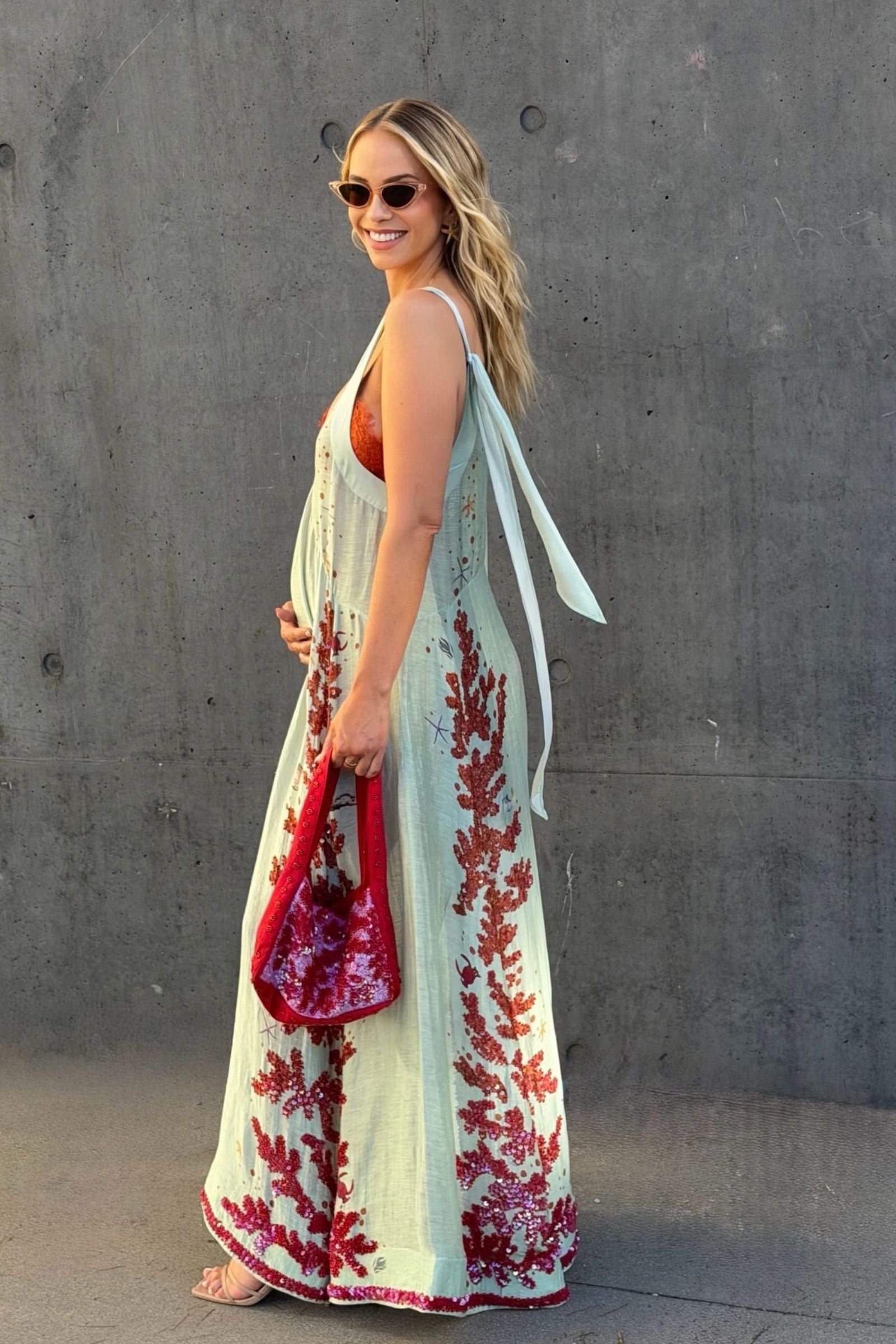 OCEANS APART DEEP-V GOWN
