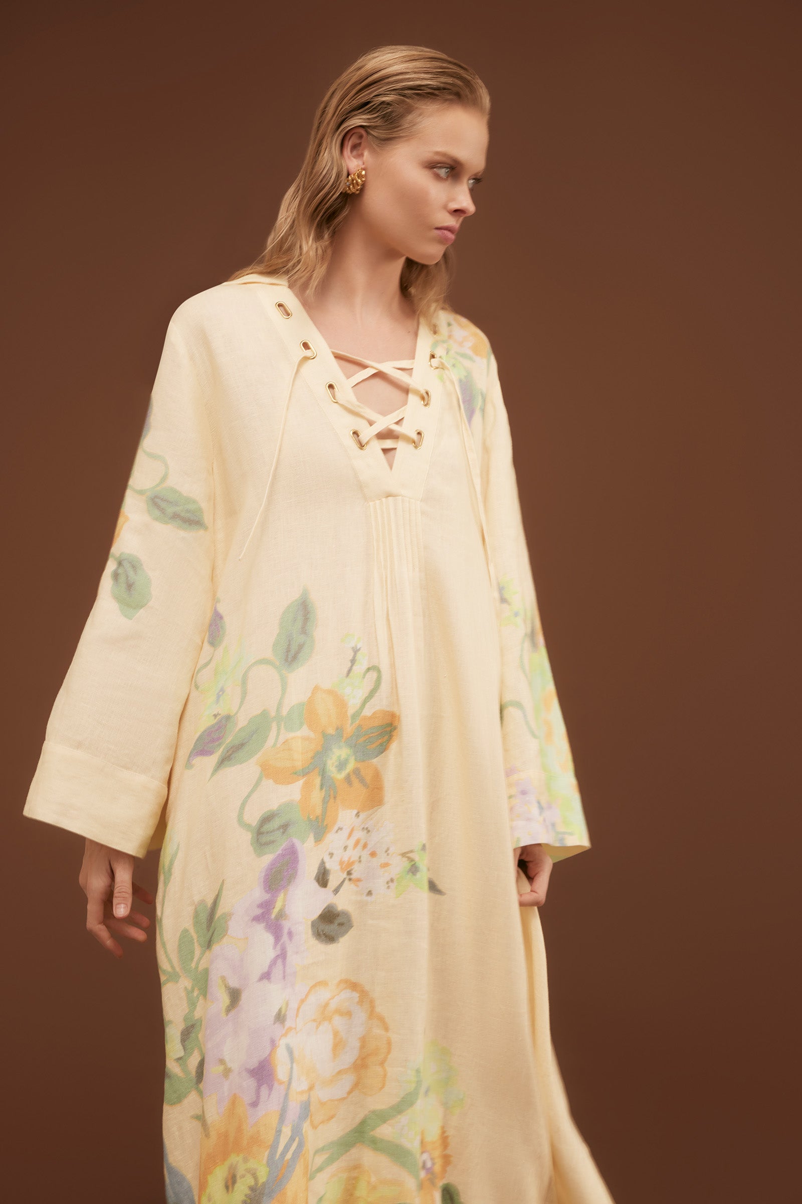 PALACE LACE UP KAFTAN