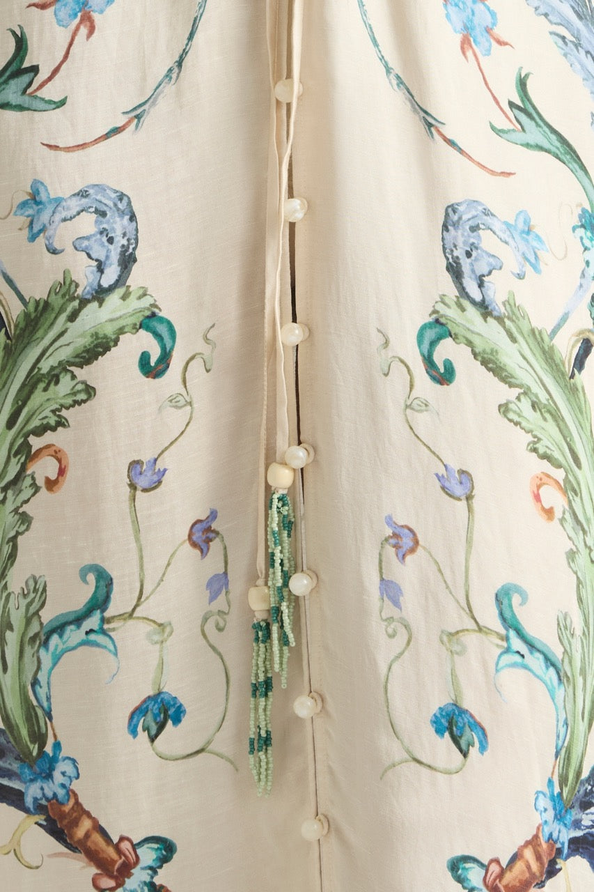 LE BON BON DRAWSTRING WAIST KAFTAN