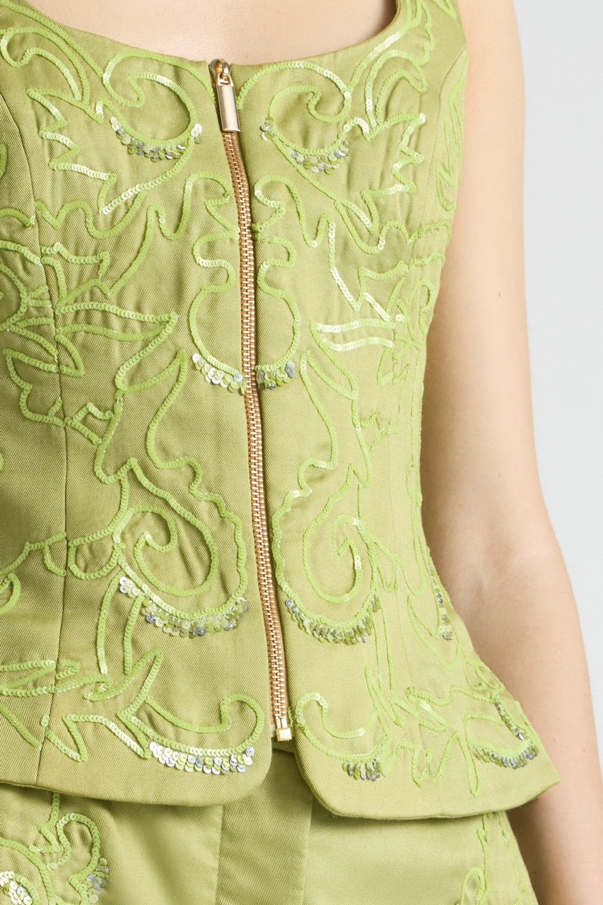 OASIS BODICE TOP WITH ZIP