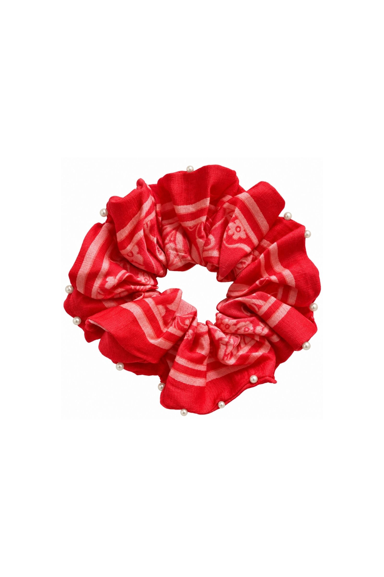 TEMPO BEADED EDGE SCRUNCHIE