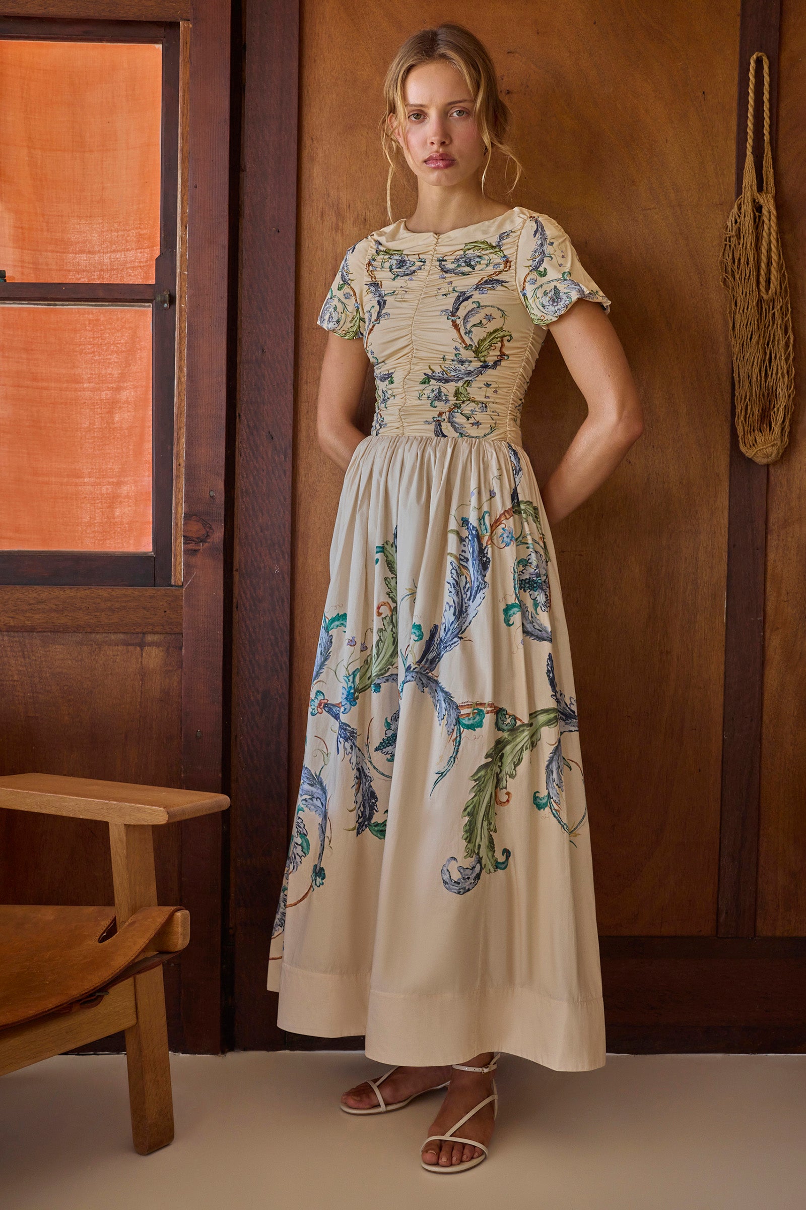 LE BON BON GATHERED WAIST SKIRT
