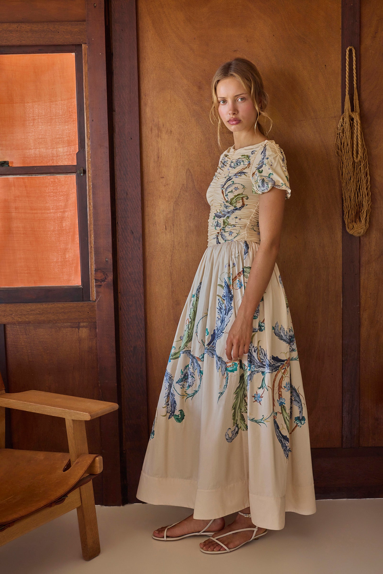 LE BON BON GATHERED WAIST SKIRT