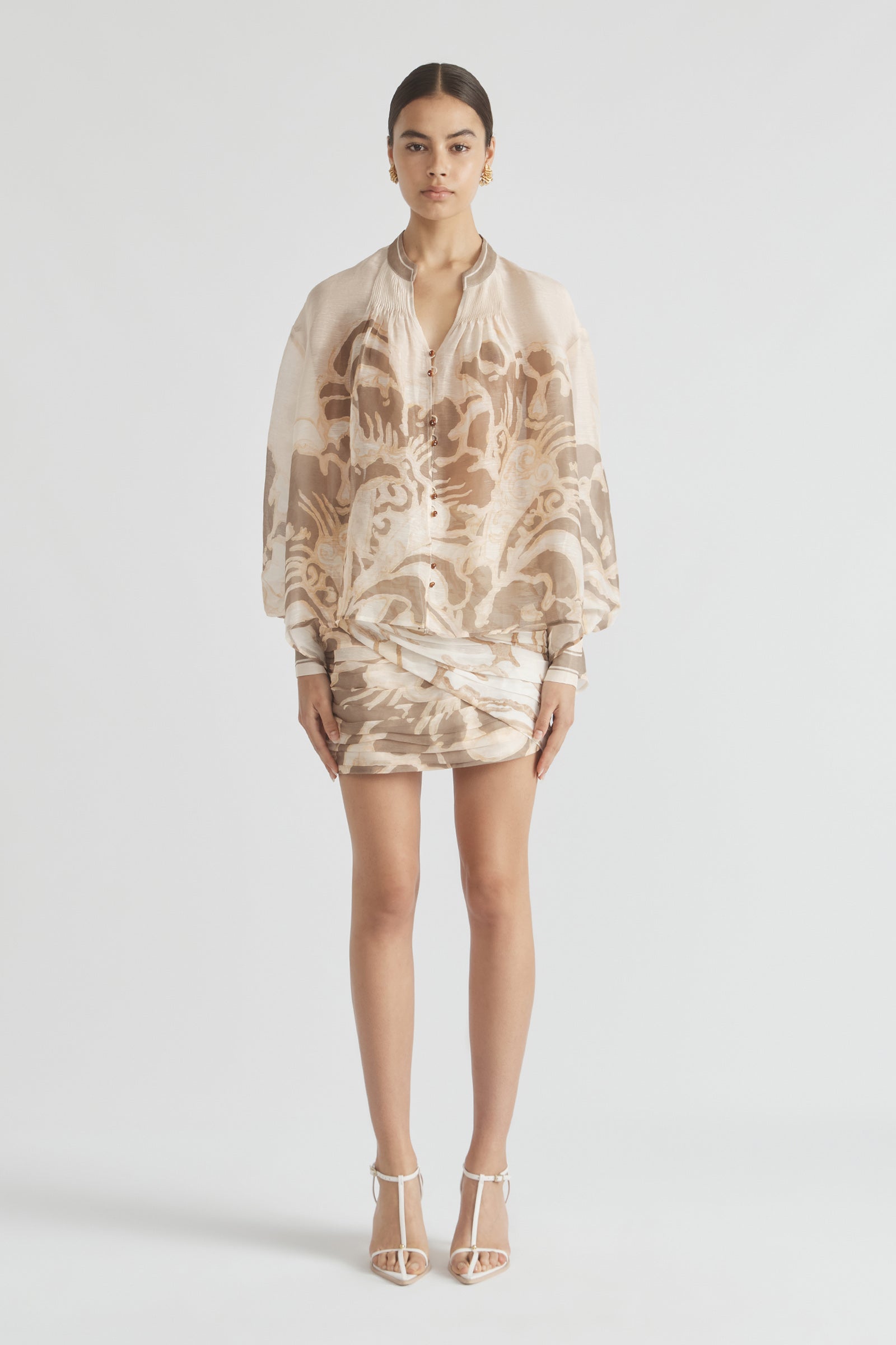 FRAGMENTS PLEAT DETAIL SHIRT