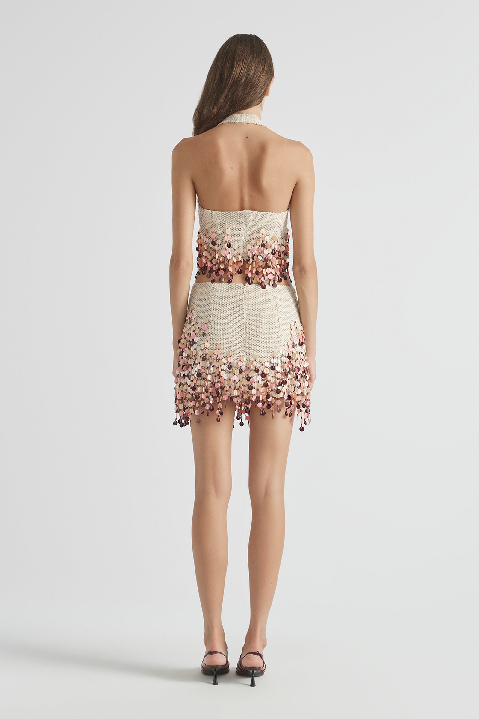 PERISCOPES HALTER CROP TOP