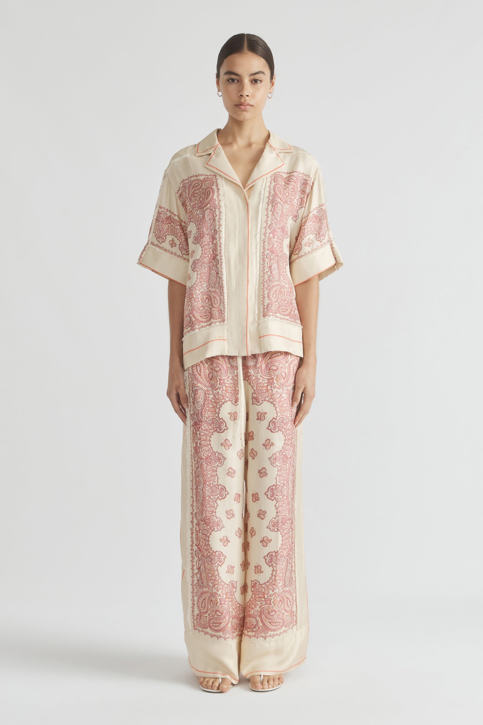 BENNIE FRINGED OVERSIZED SHIRT