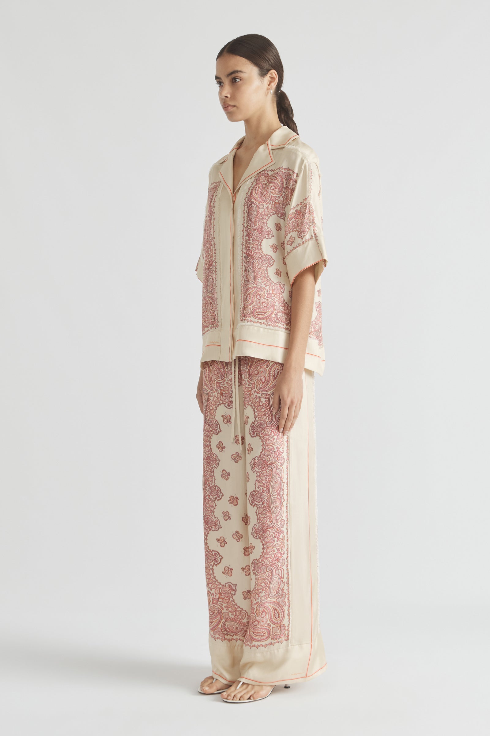 BENNIE FRINGED OVERSIZED SHIRT