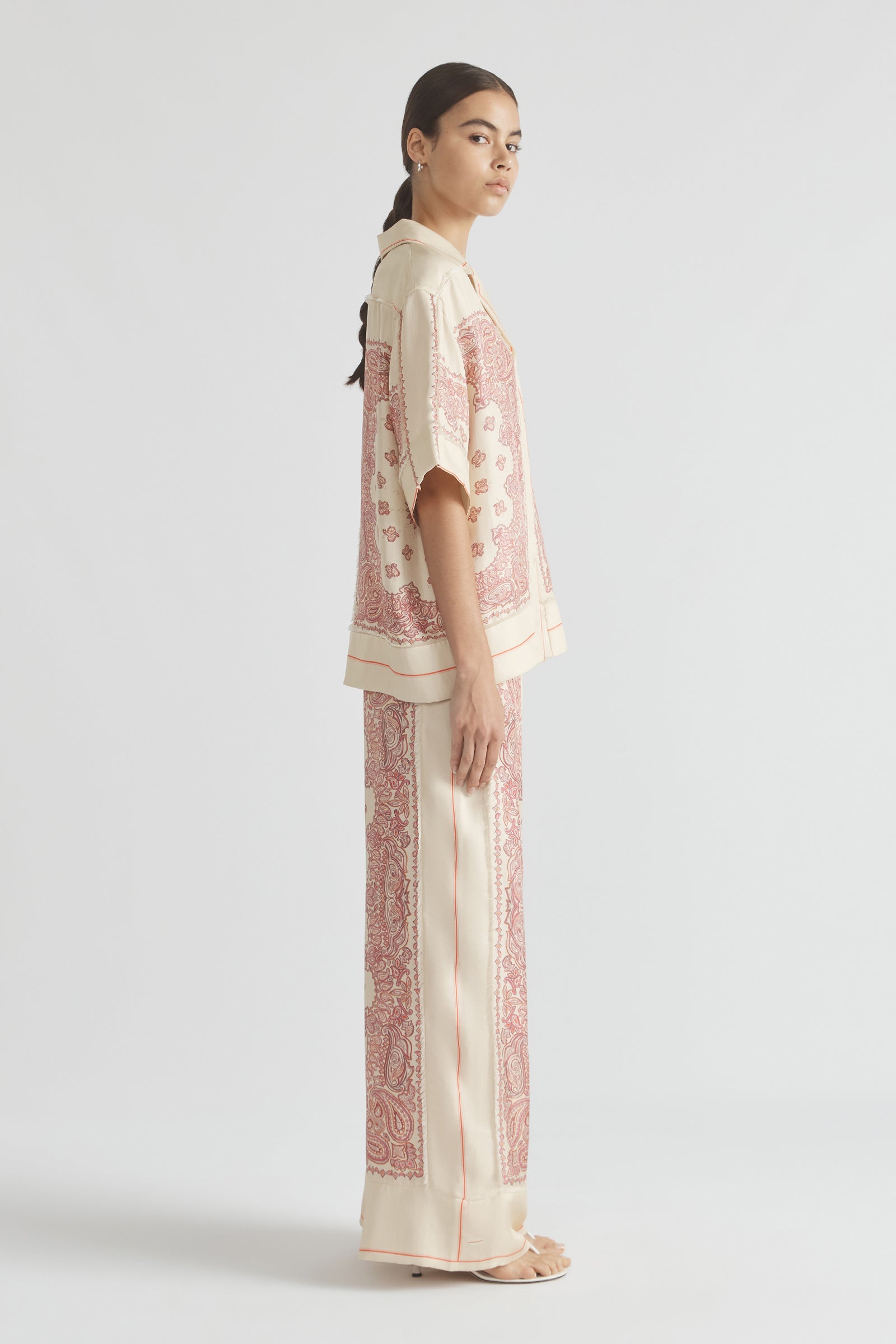 BENNIE FRINGED OVERSIZED SHIRT