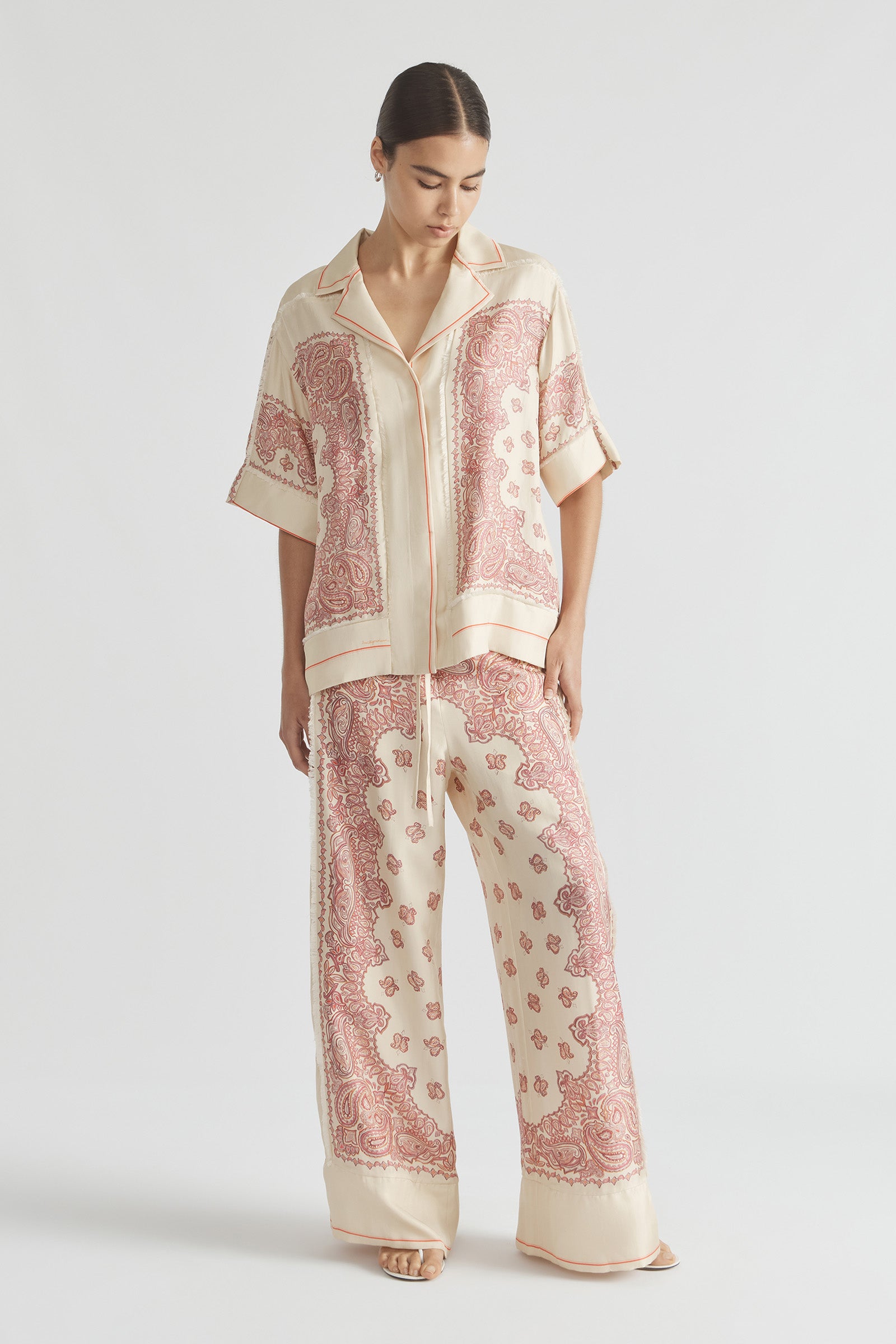 BENNIE FRINGED OVERSIZED SHIRT