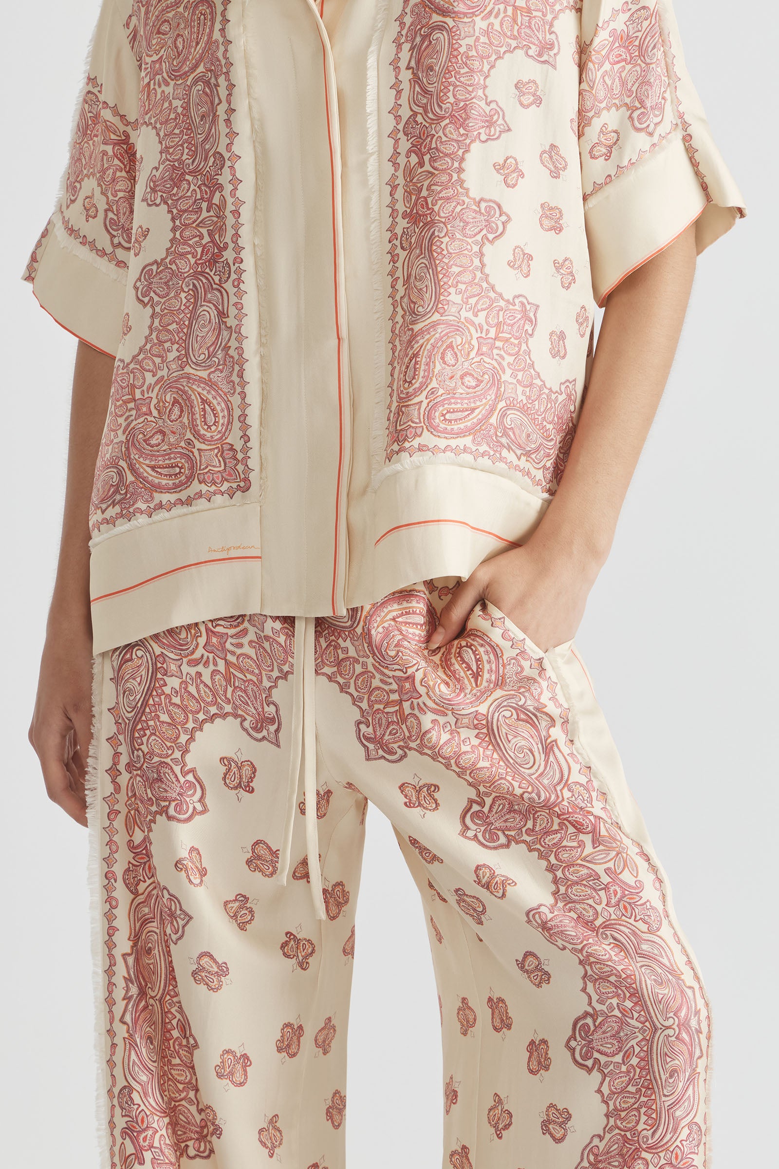 BENNIE FRINGED OVERSIZED SHIRT