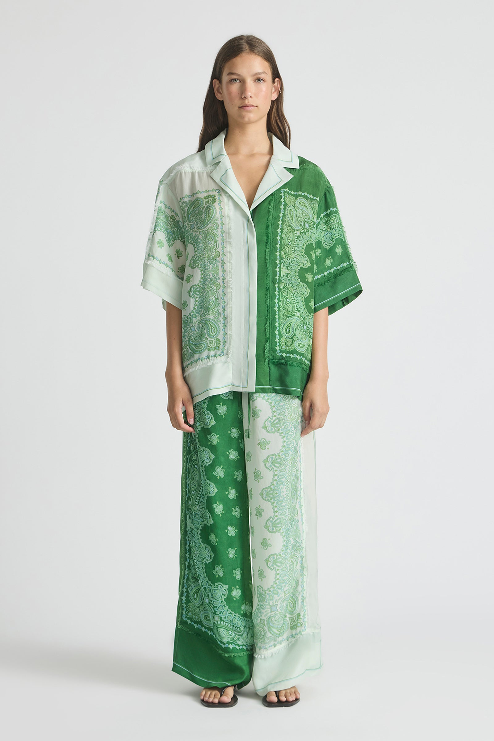 MIRAGE FRINGED OVERSIZED SHIRT