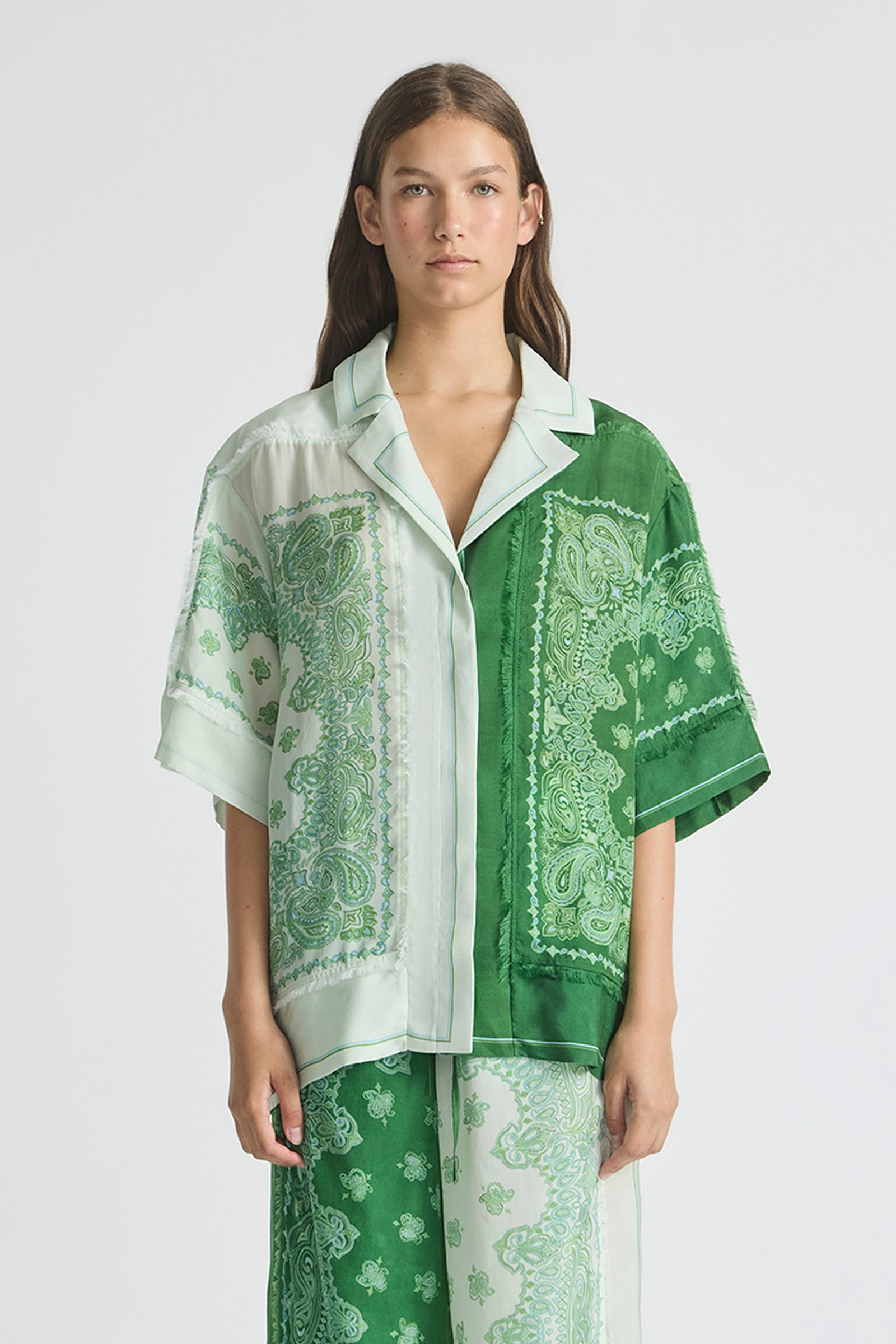 MIRAGE FRINGED OVERSIZED SHIRT