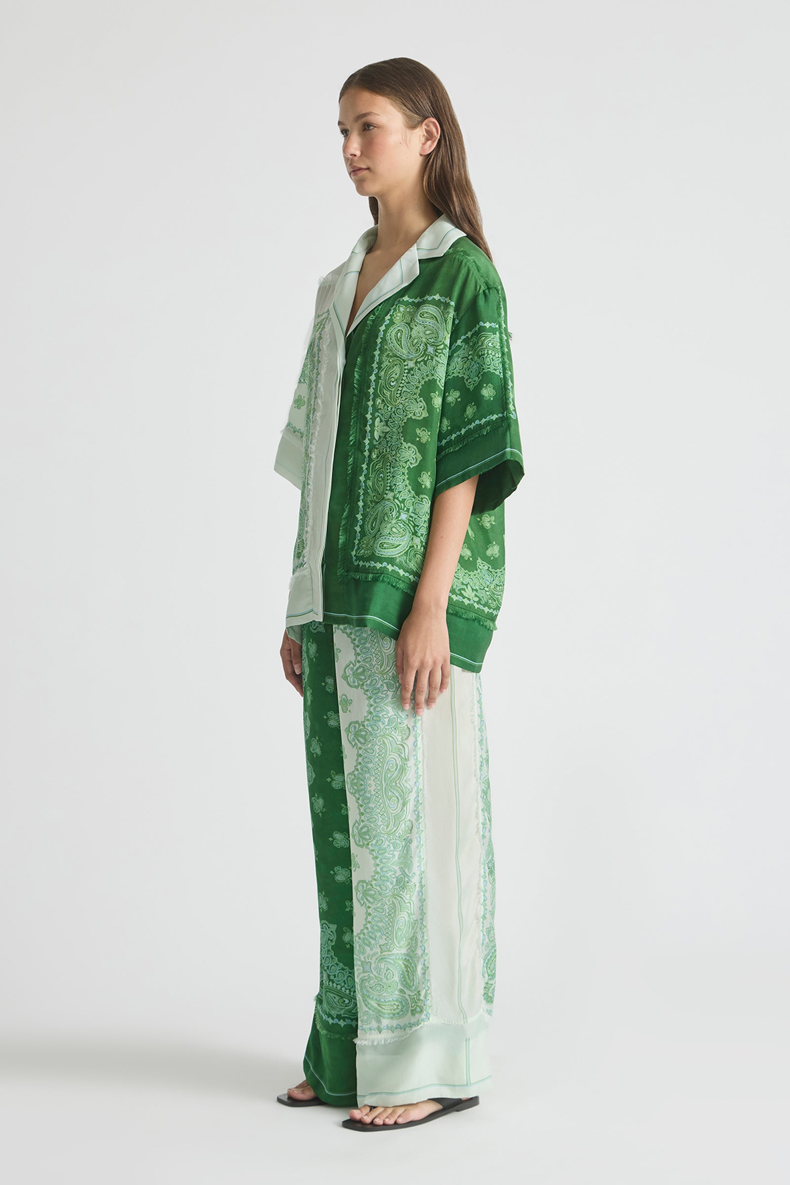 MIRAGE FRINGED OVERSIZED SHIRT