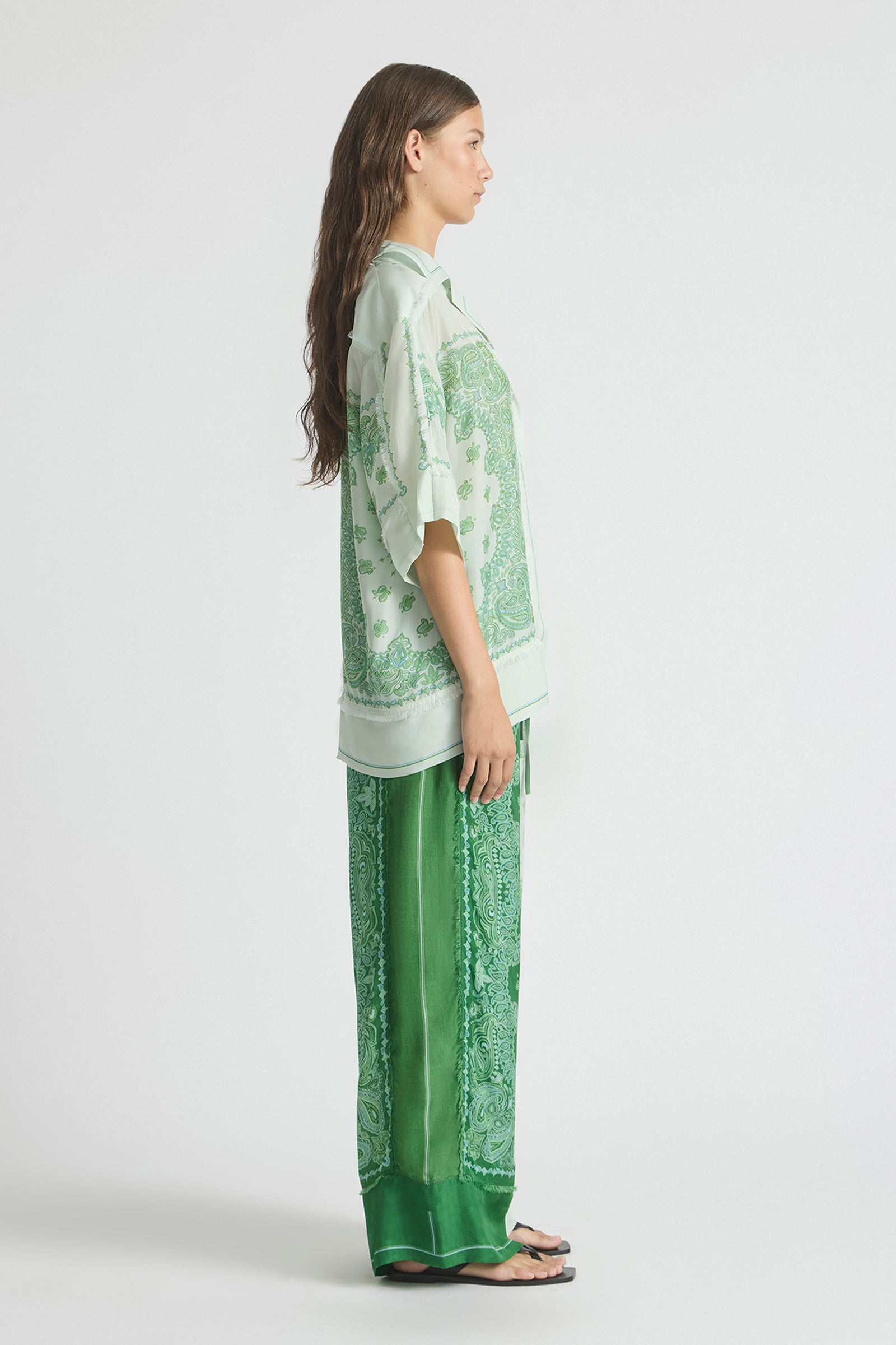MIRAGE FRINGED OVERSIZED SHIRT