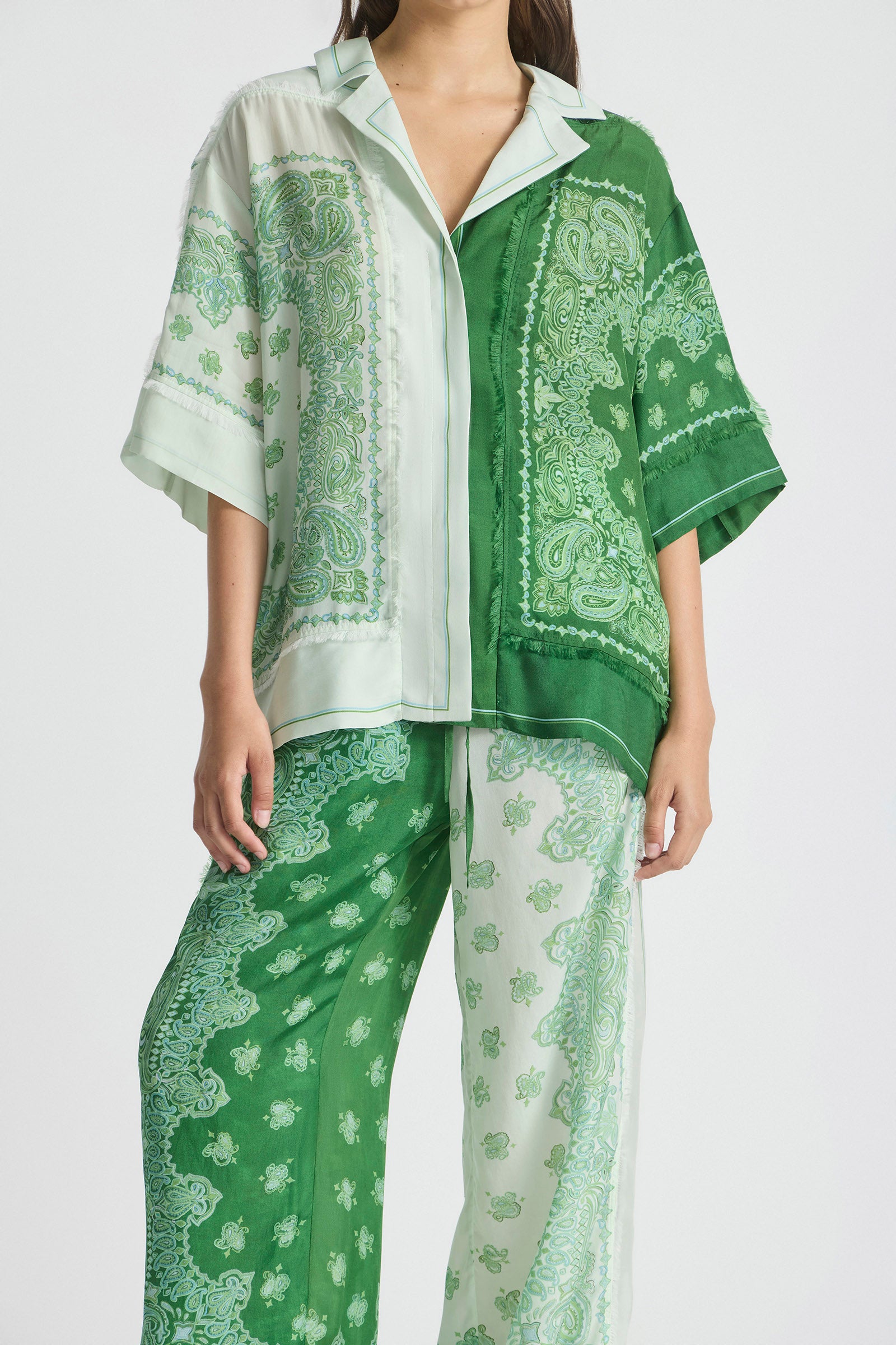 MIRAGE FRINGED OVERSIZED SHIRT