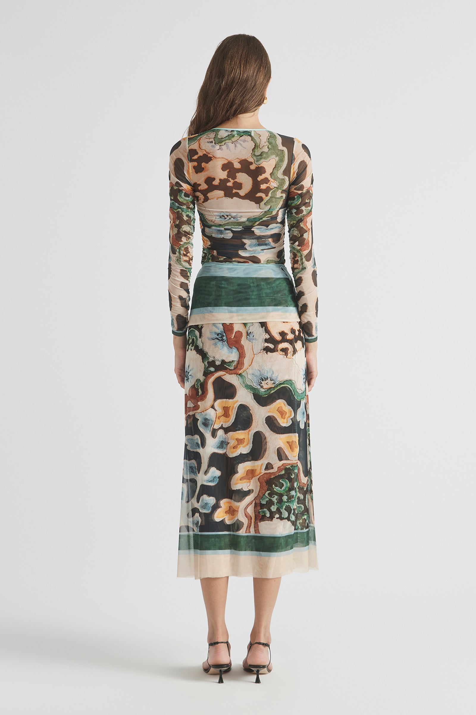 ODIE MESH WRAP SKIRT