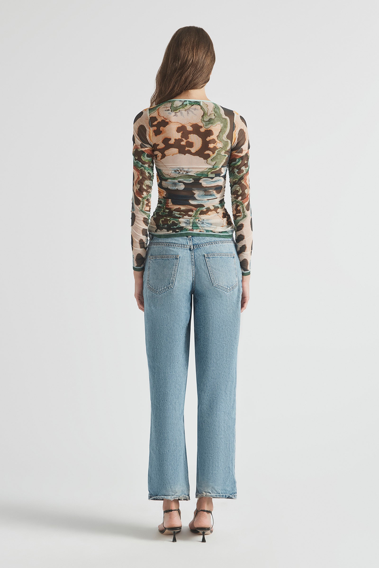 ODIE GATHERED HOOK AND EYE TOP