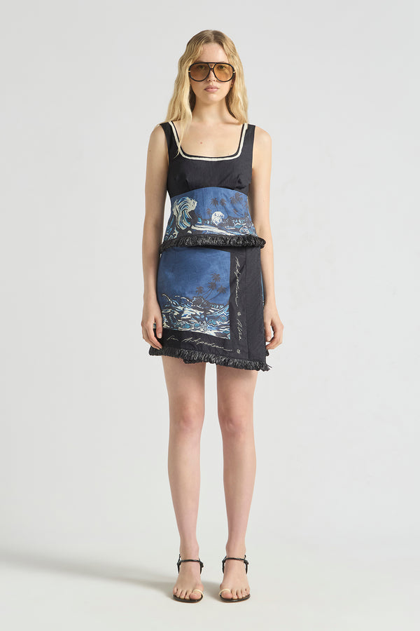 WAVEPOOL HOOK AND EYE BODICE TOP