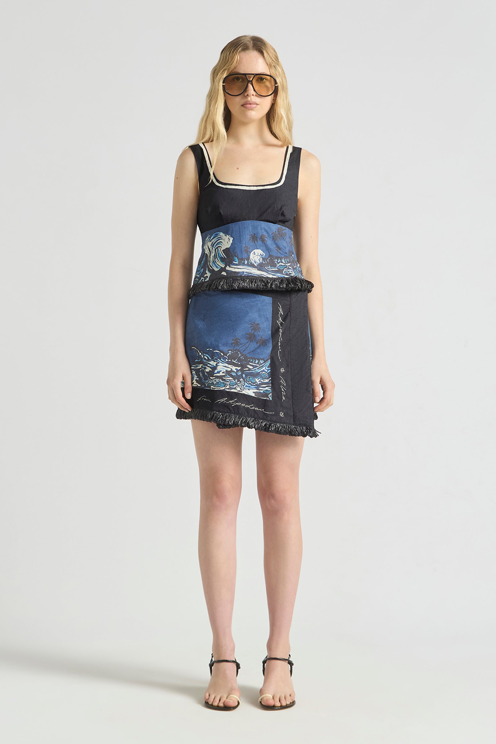 WAVEPOOL HOOK AND EYE BODICE TOP