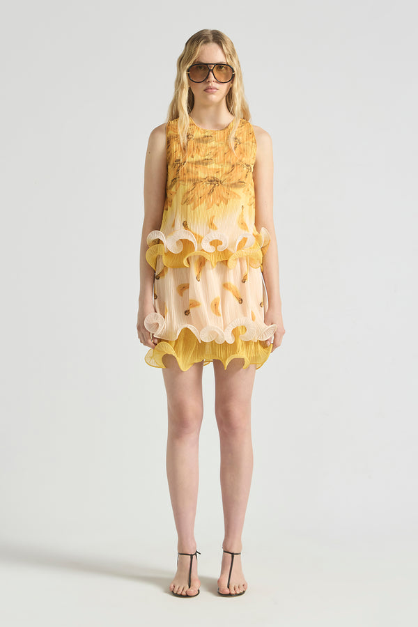 BATHERS FLUTED PLEAT MINI SKIRT