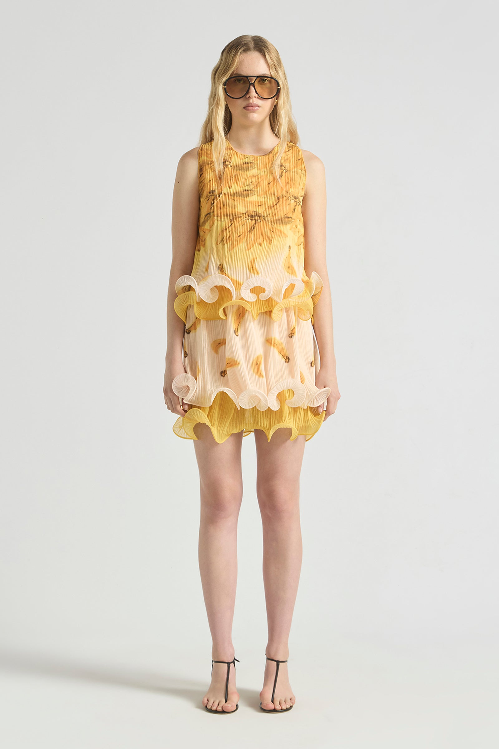 BATHERS FLUTED PLEAT MINI SKIRT