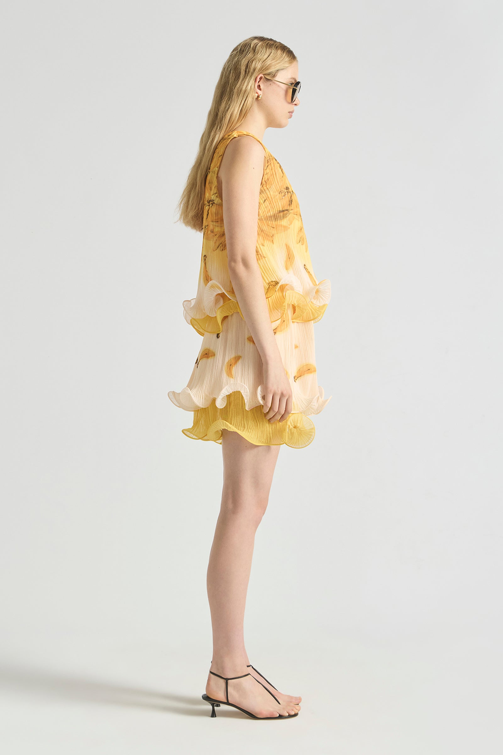 BATHERS FLUTED PLEAT MINI SKIRT