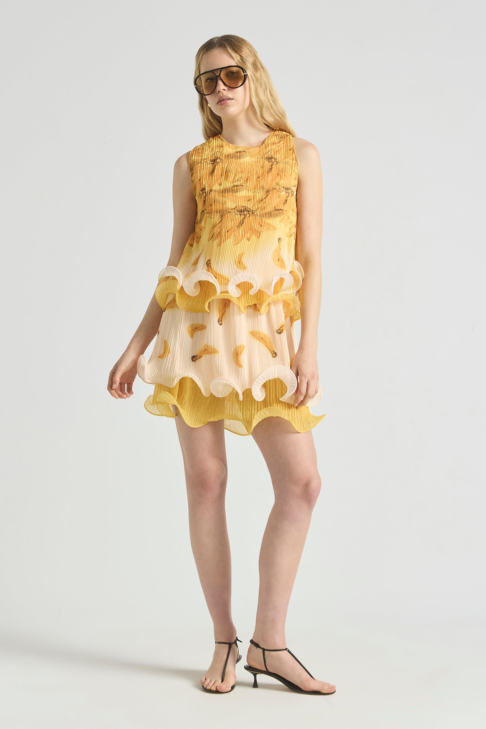 BATHERS FLUTED PLEAT CAMI