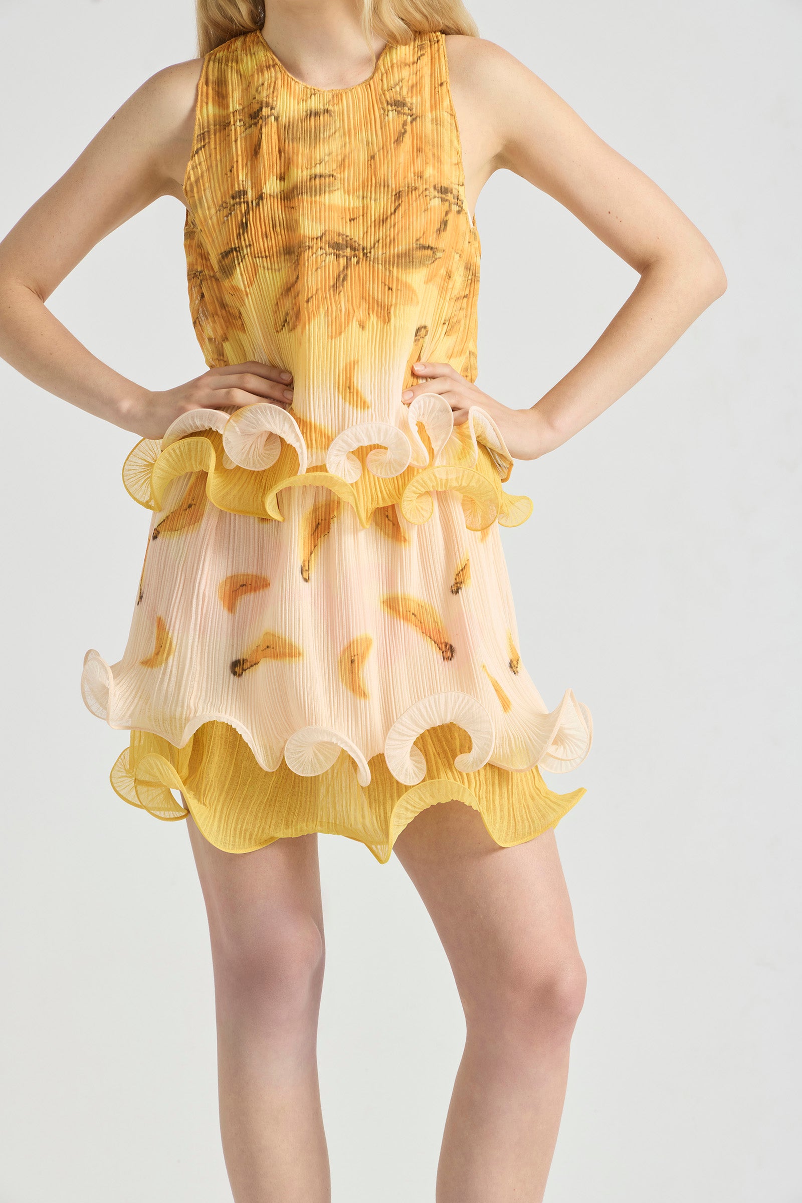 BATHERS FLUTED PLEAT MINI SKIRT