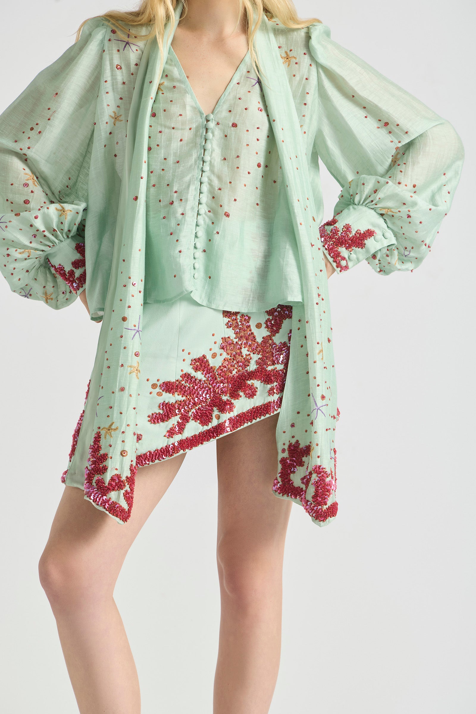 OCEANS APART WAVE SKIRT