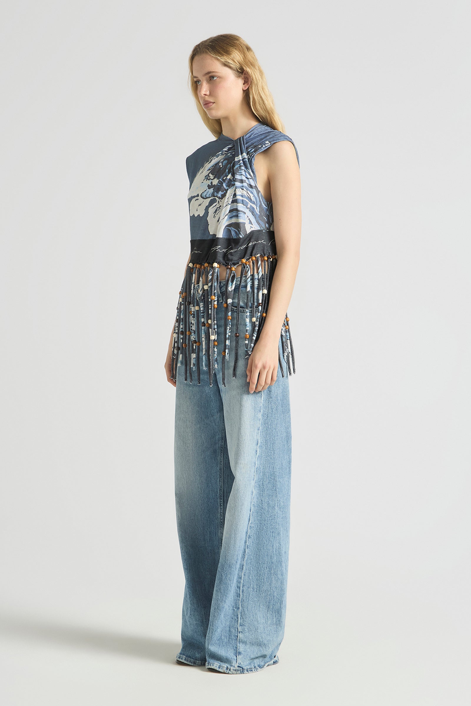 WAVEPOOL BEADED FRINGE TOP