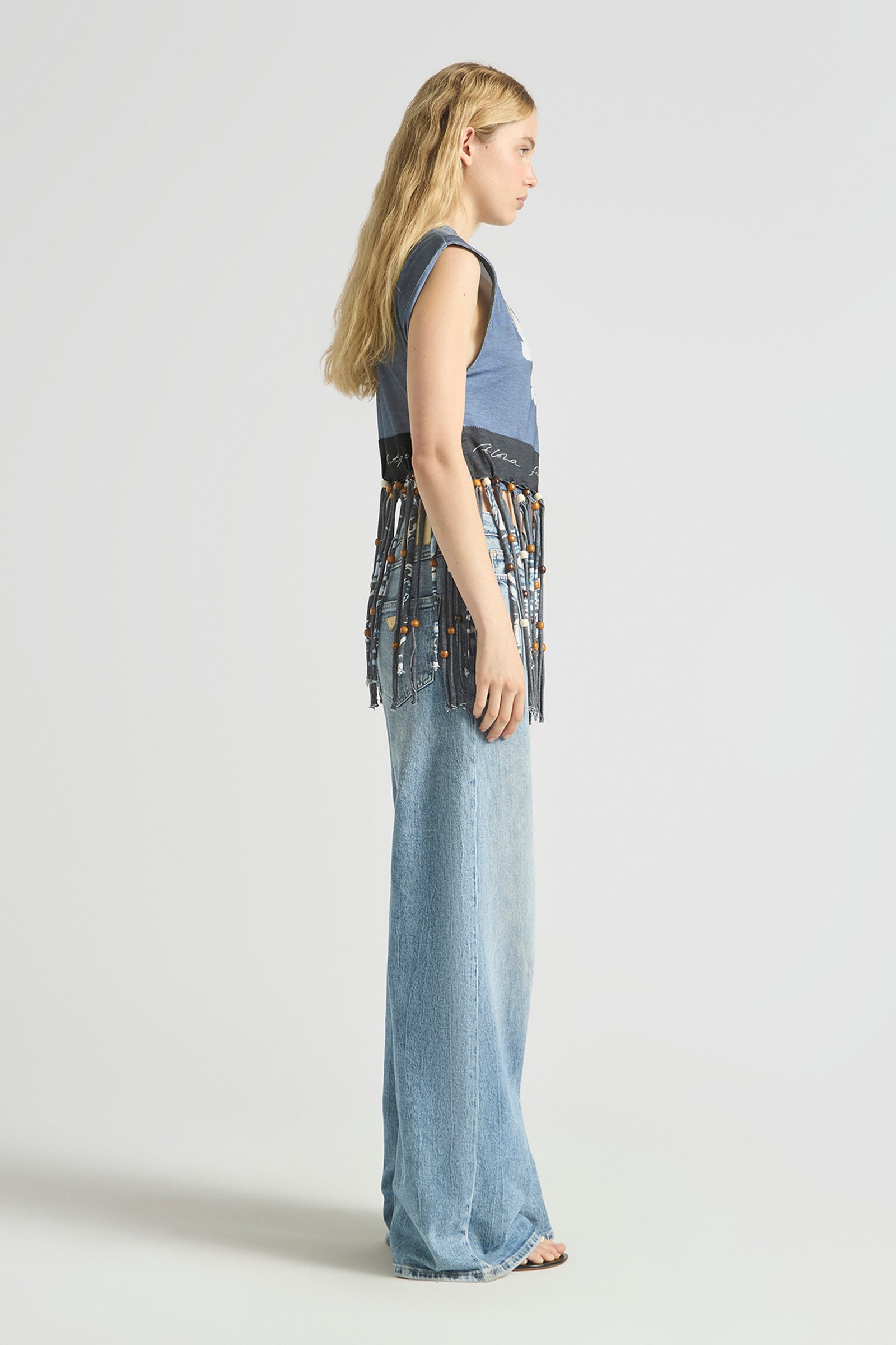 WAVEPOOL BEADED FRINGE TOP