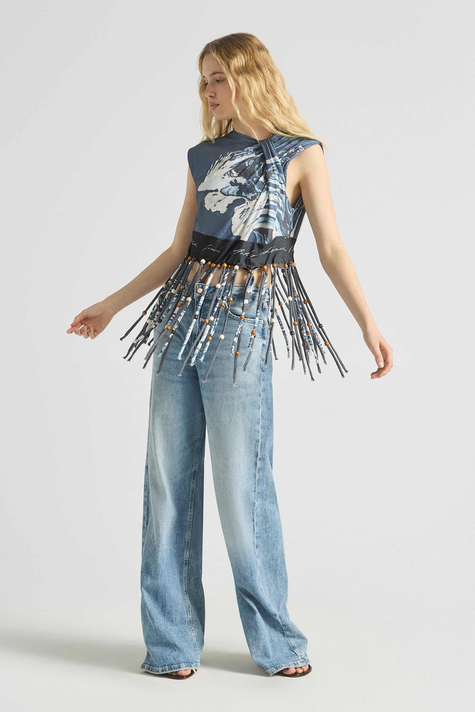WAVEPOOL BEADED FRINGE TOP