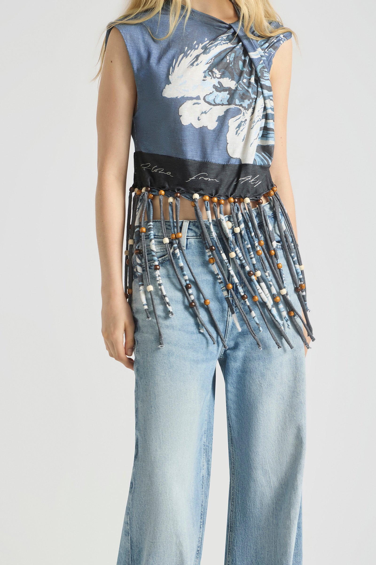 WAVEPOOL BEADED FRINGE TOP