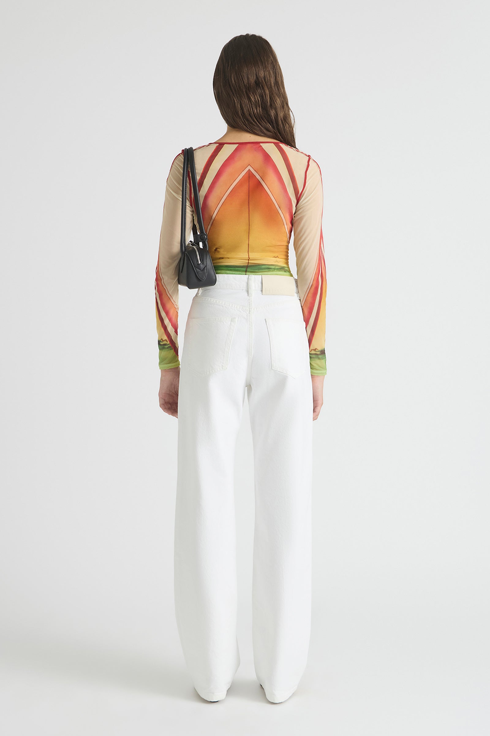 GOLDEN BREAK MESH LONG SLEEVE TOP