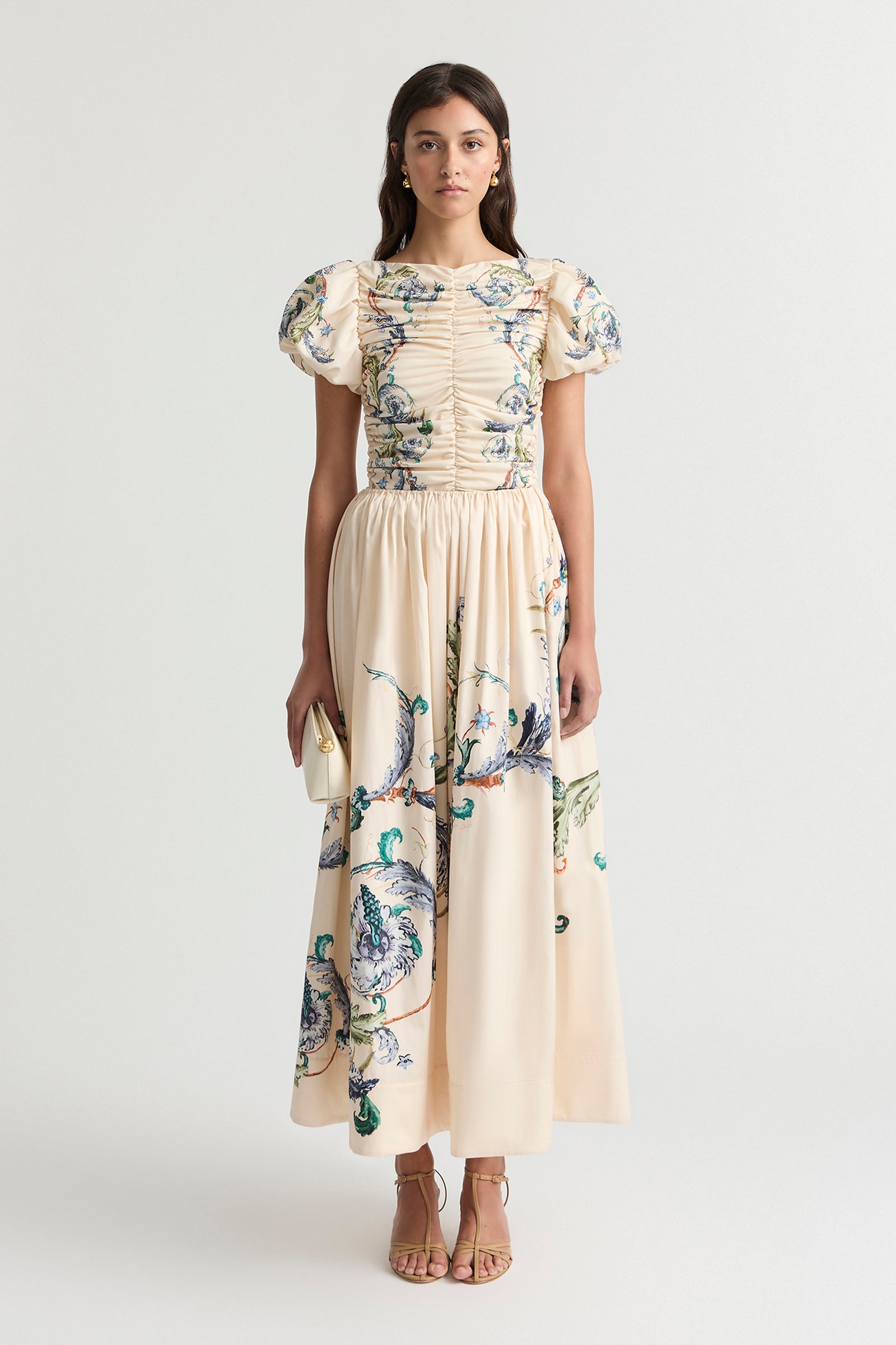 LE BON BON GATHERED WAIST SKIRT