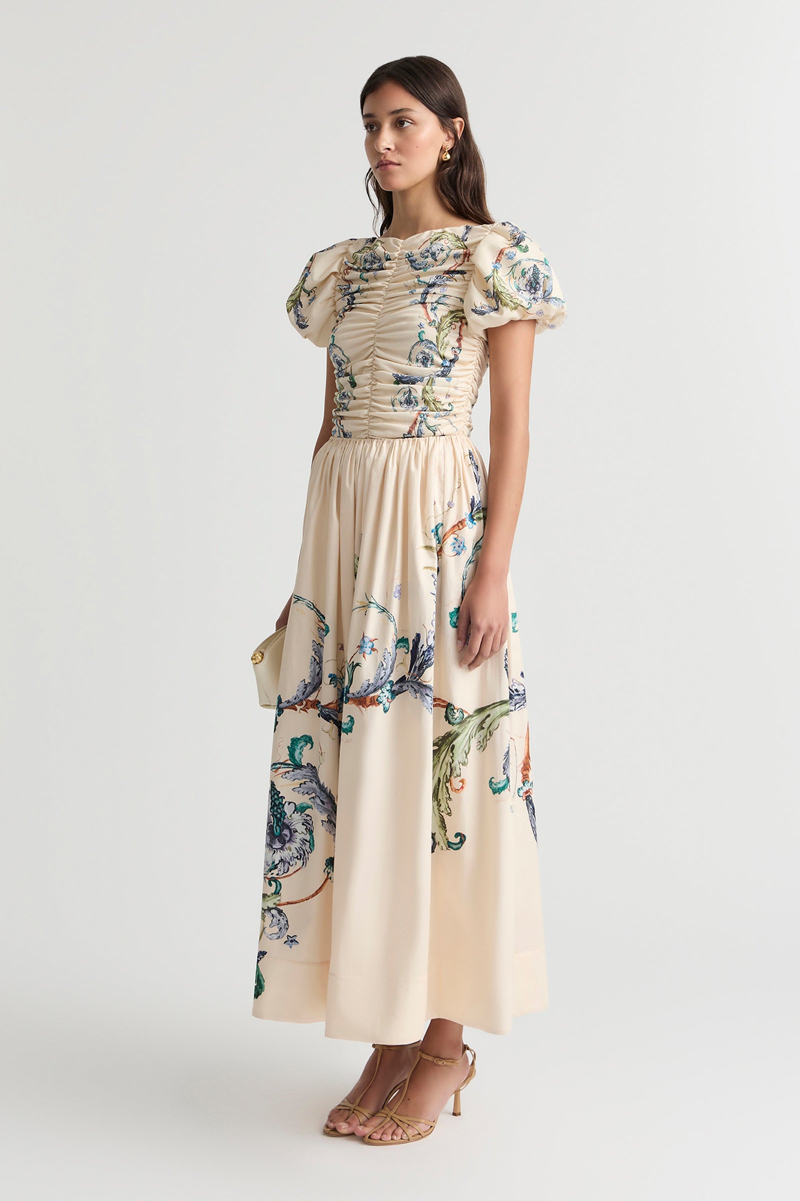 LE BON BON GATHERED WAIST SKIRT