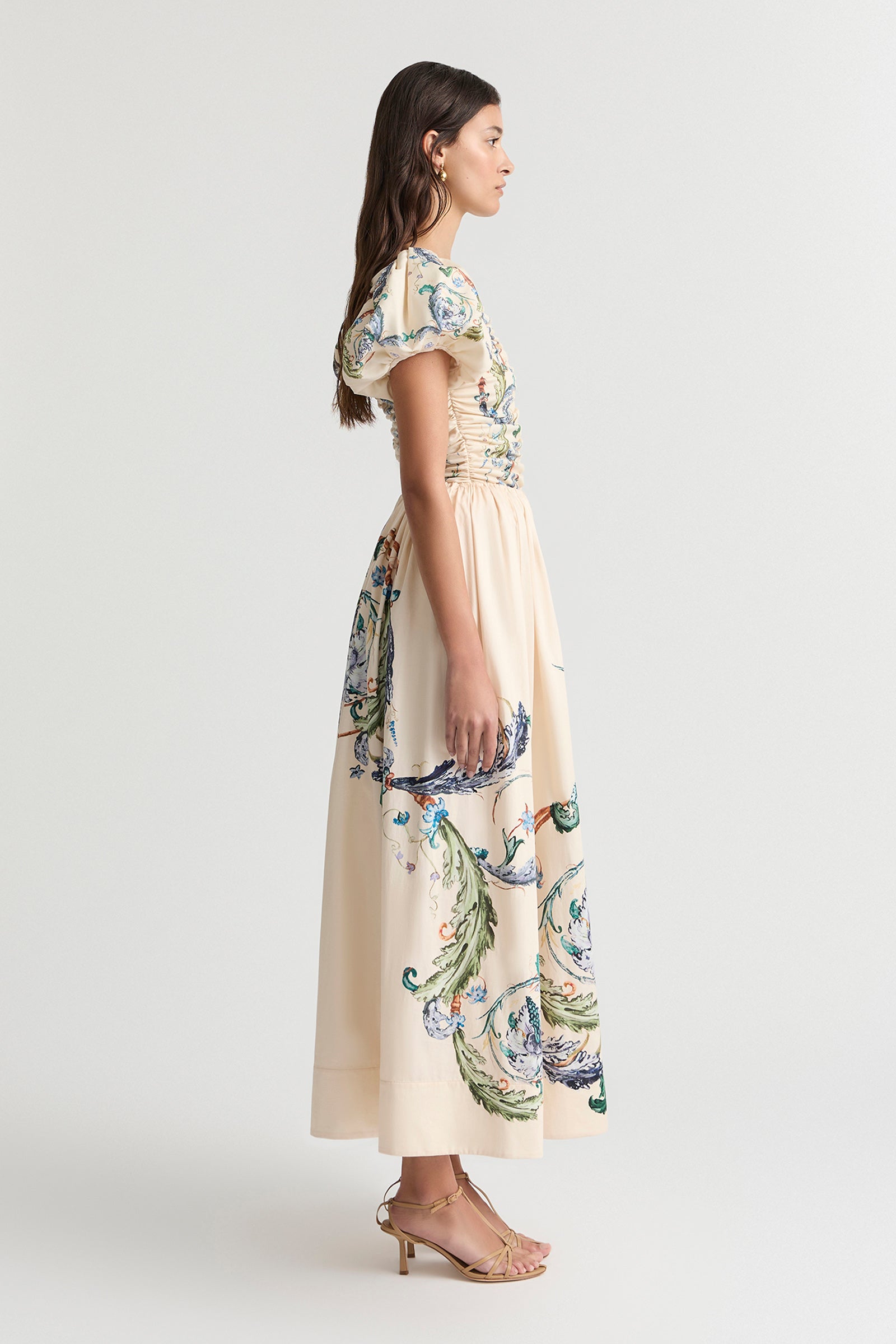 LE BON BON GATHERED WAIST SKIRT