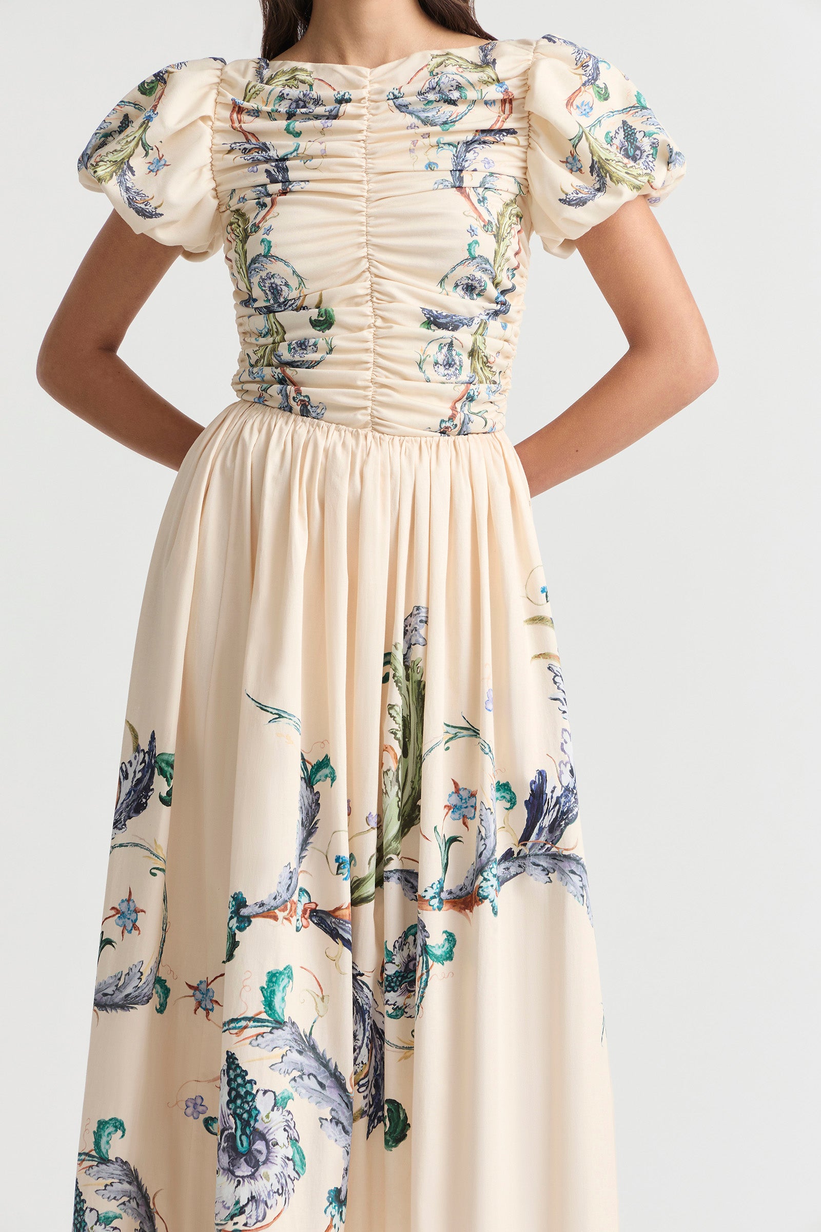 LE BON BON GATHERED WAIST SKIRT