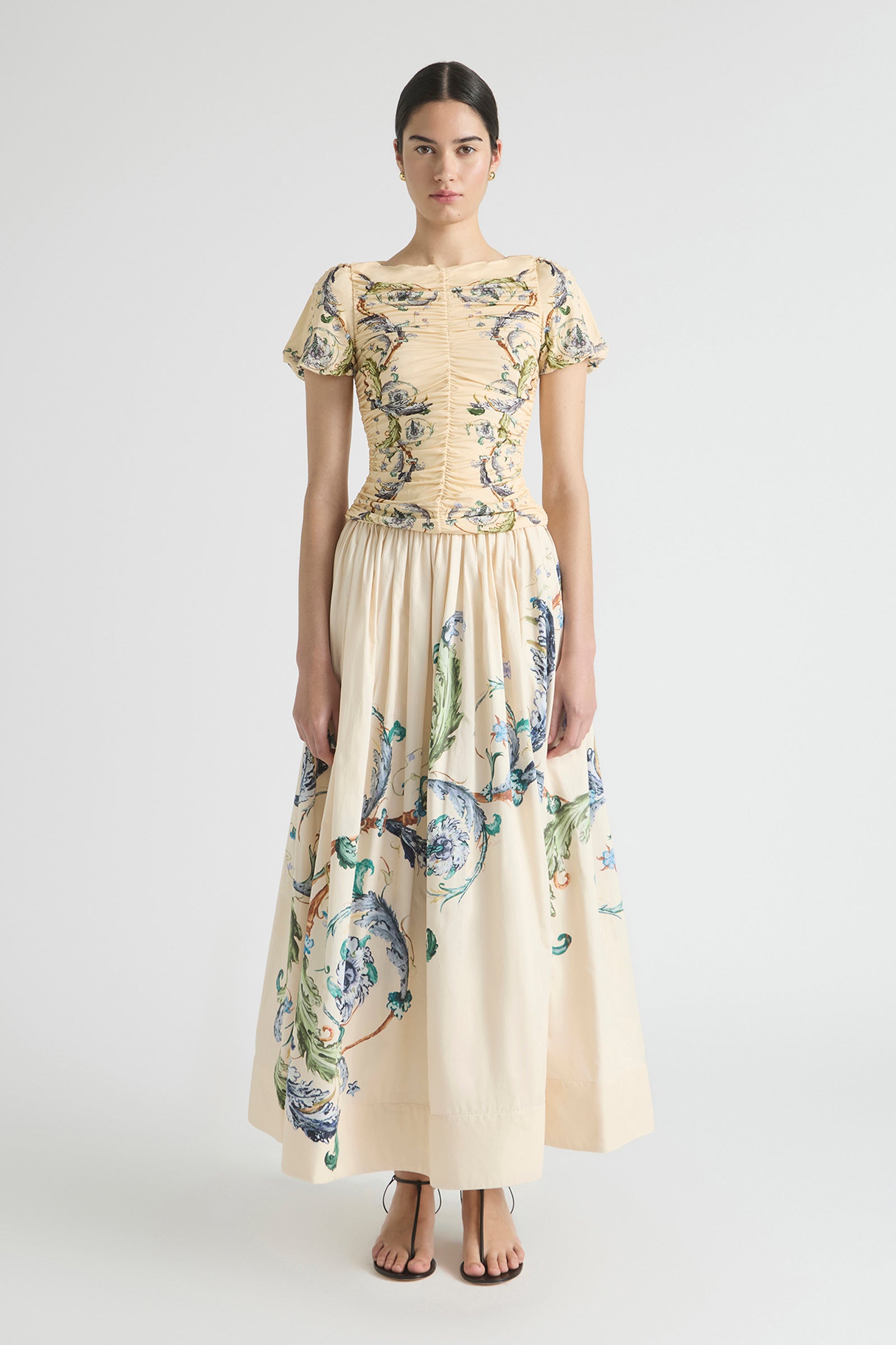 LE BON BON GATHERED WAIST SKIRT