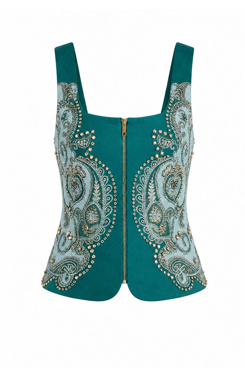PRISM BODICE TOP WITH ZIP